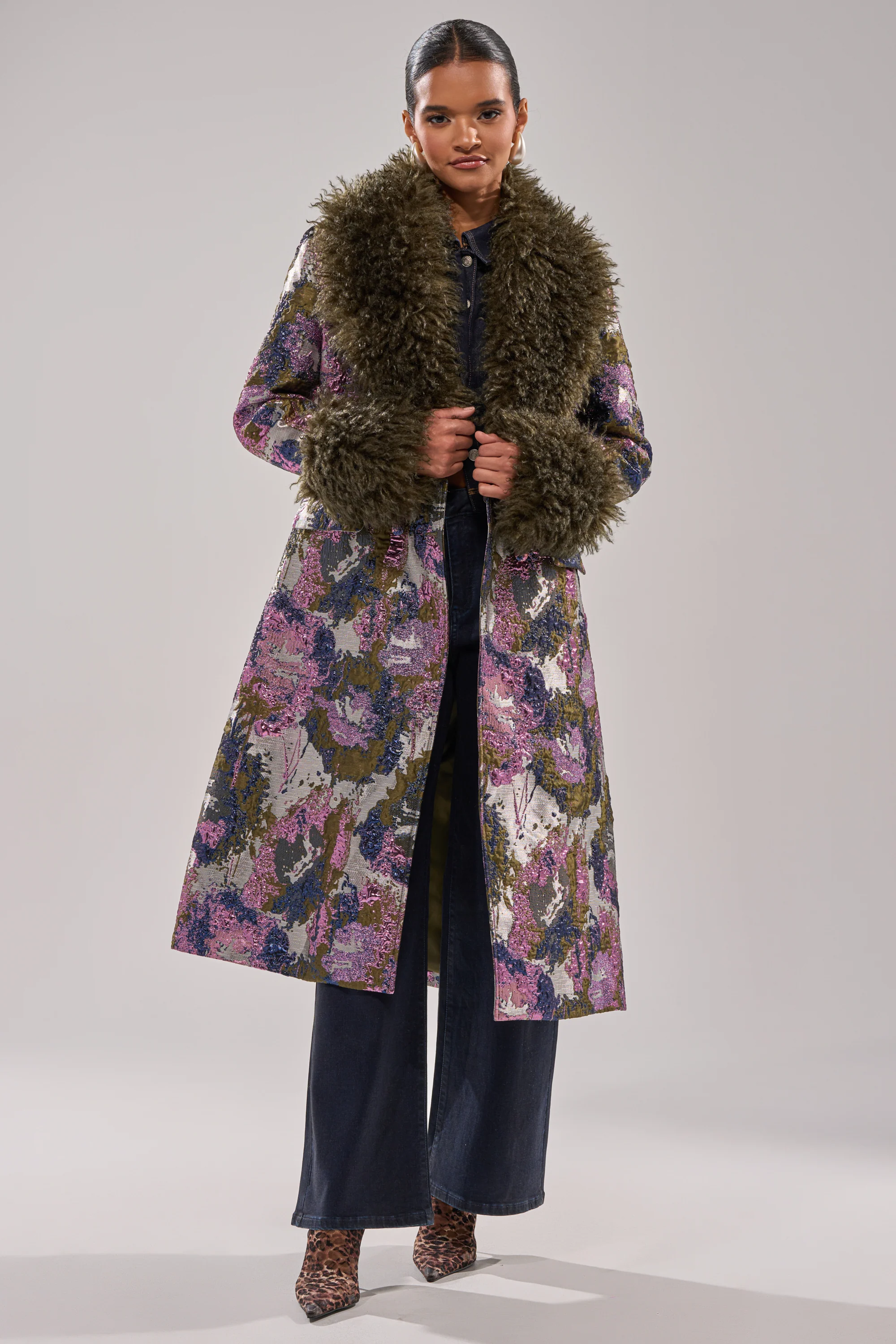 GEORGINA BROCADE TRENCH - Image 6