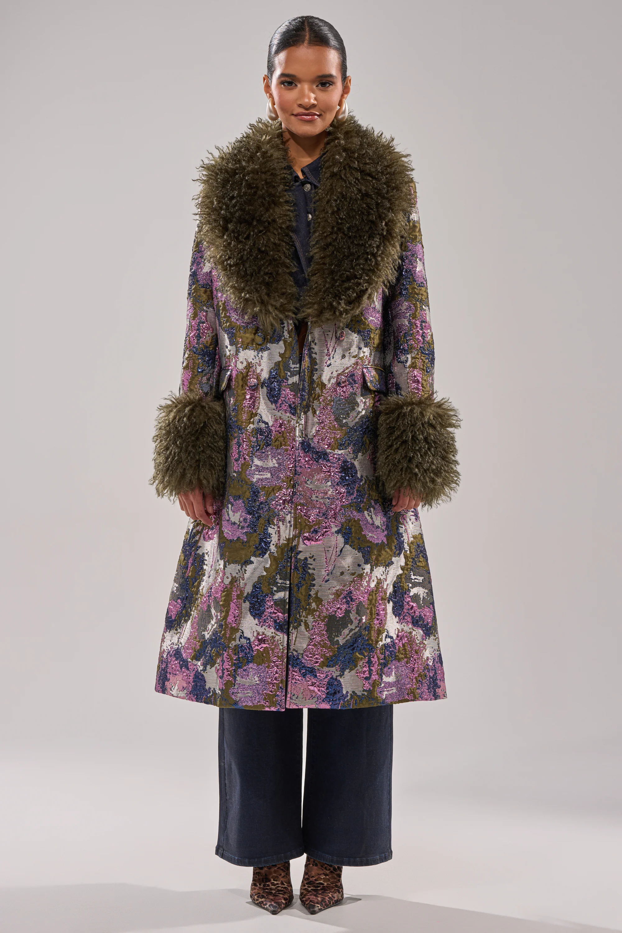 GEORGINA BROCADE TRENCH - Image 7