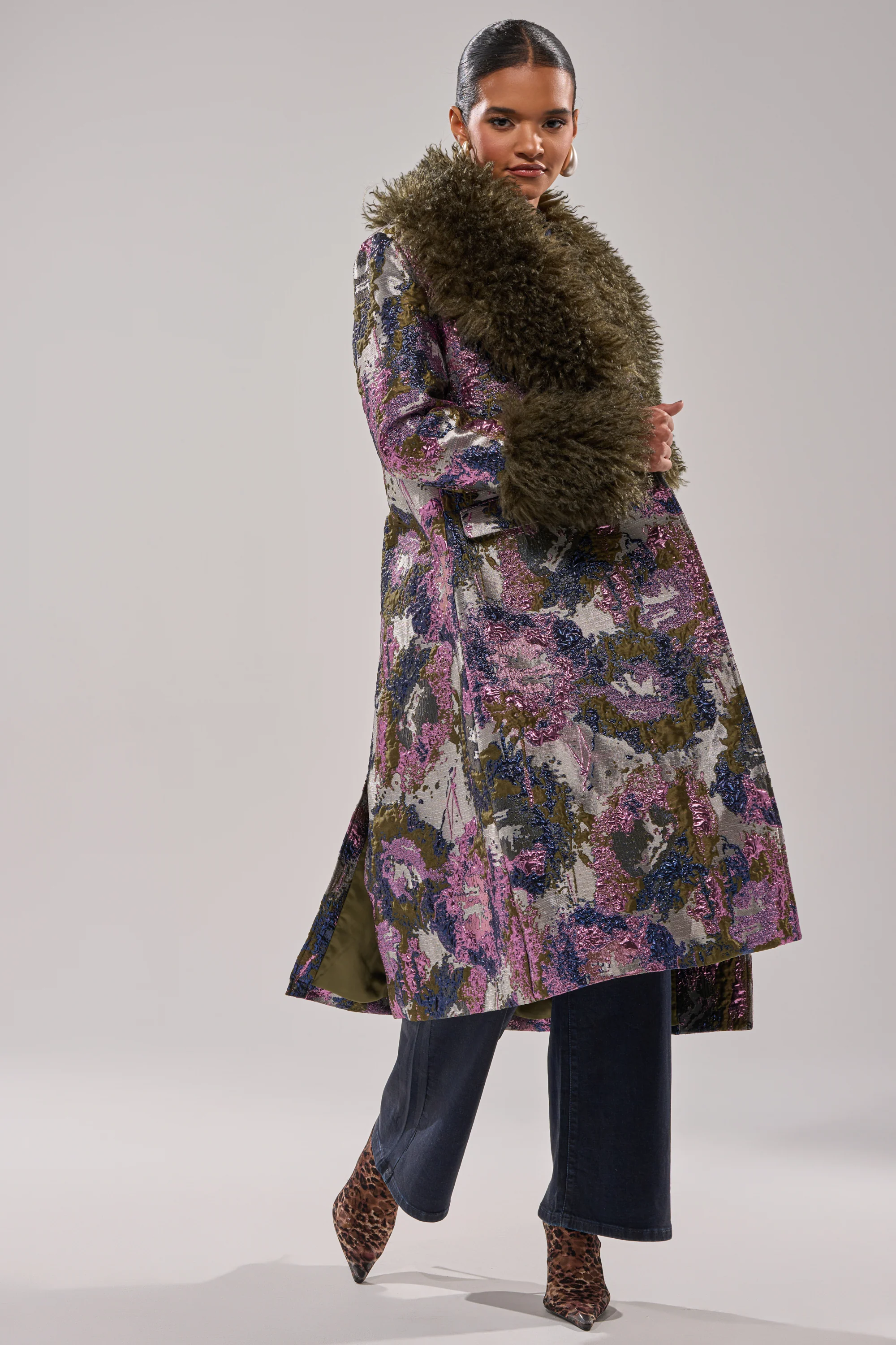 GEORGINA BROCADE TRENCH - Image 8