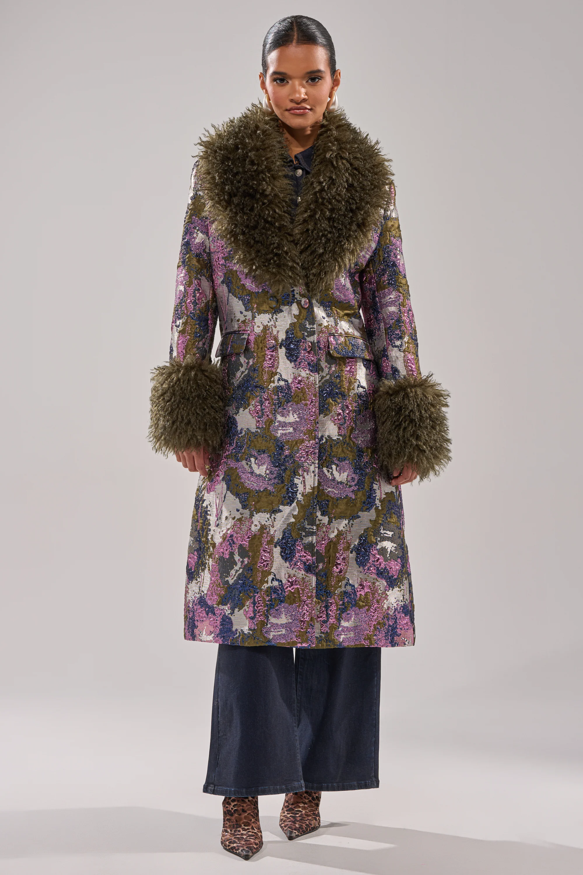 GEORGINA BROCADE TRENCH - Image 9