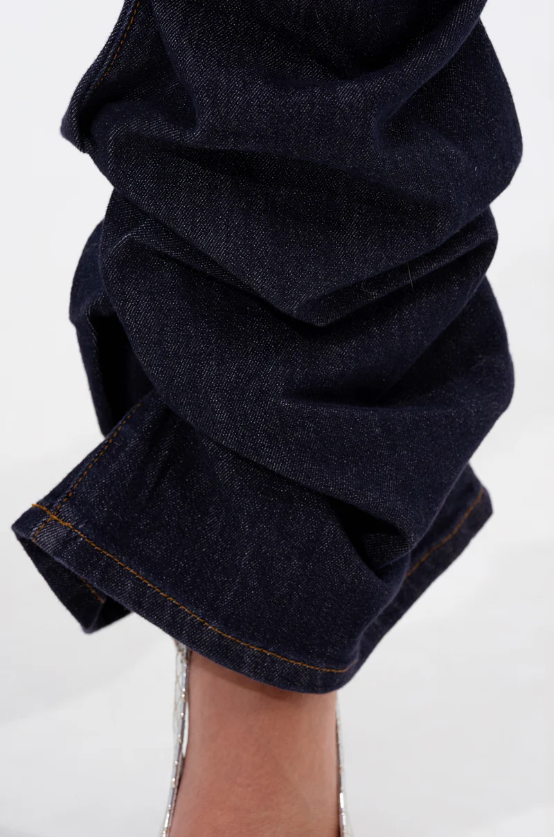 GET CRAZY RUCHED DENIM PANT - Image 8
