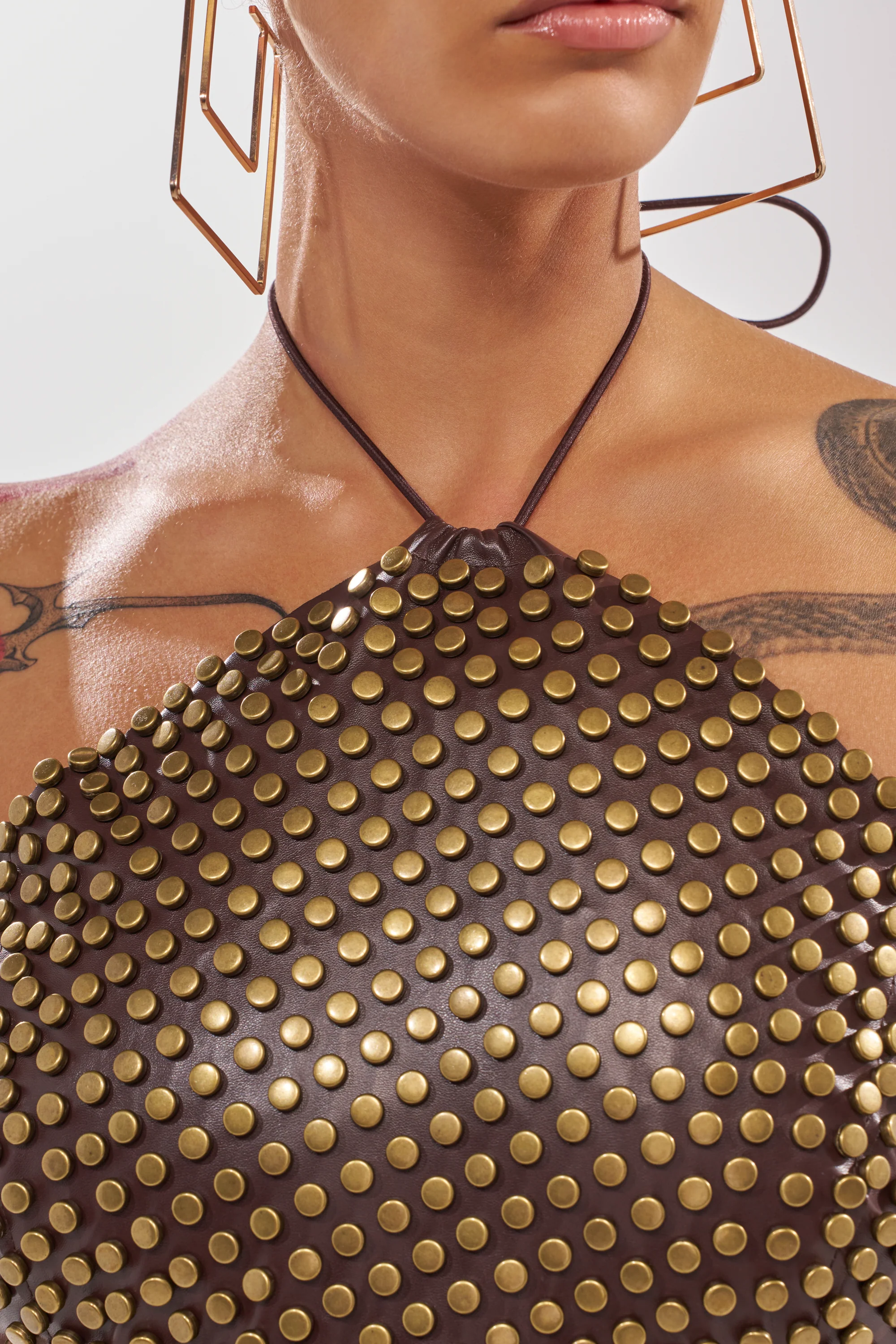 GET FUNKY BEADED TOP IN BROWN - Image 8