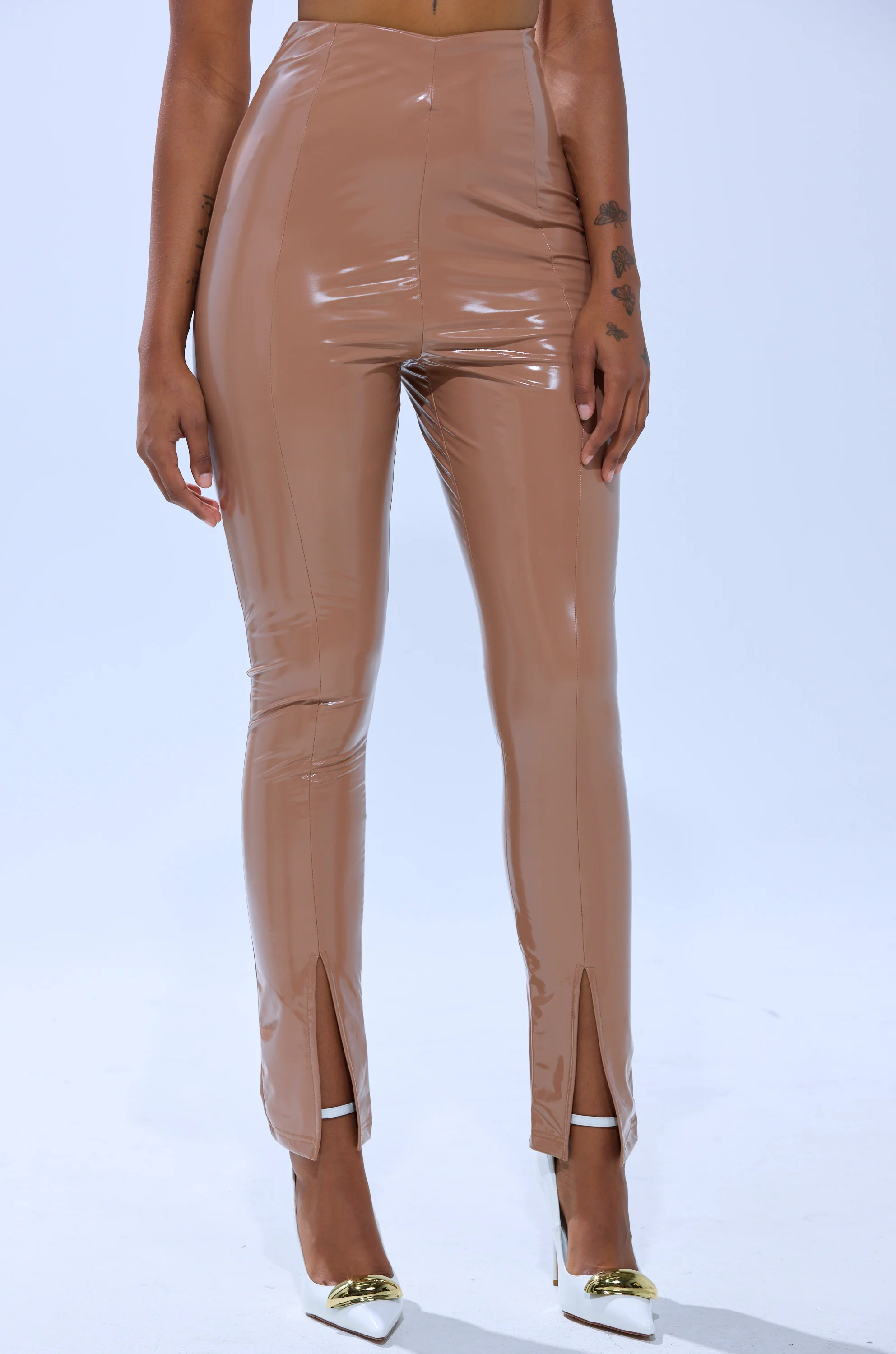 GET GROOVY FAUX LEATHER SKINNY LEGGING - Image 2