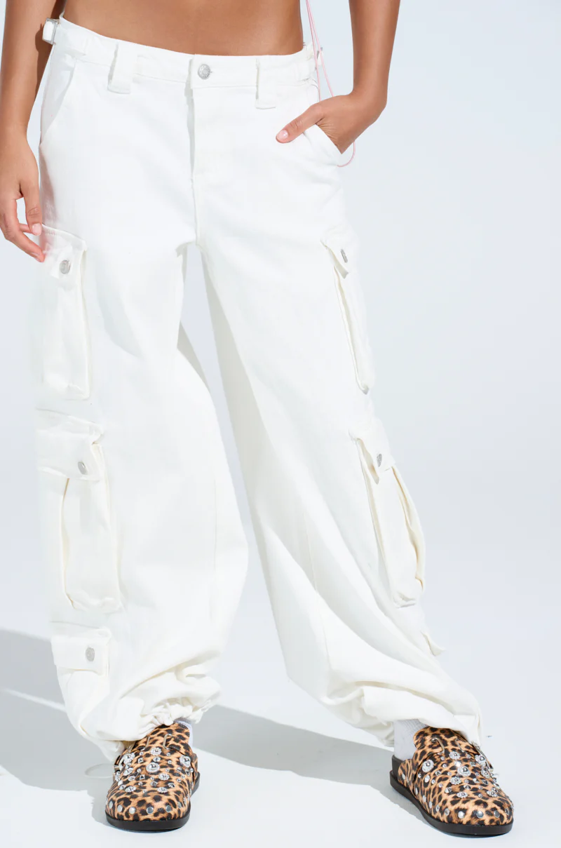 GET RIGHT TO IT CARGO DENIM PANT - Image 3