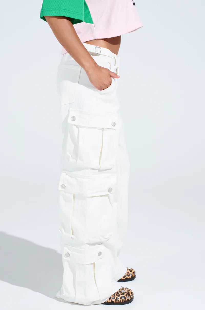 GET RIGHT TO IT CARGO DENIM PANT - Image 4