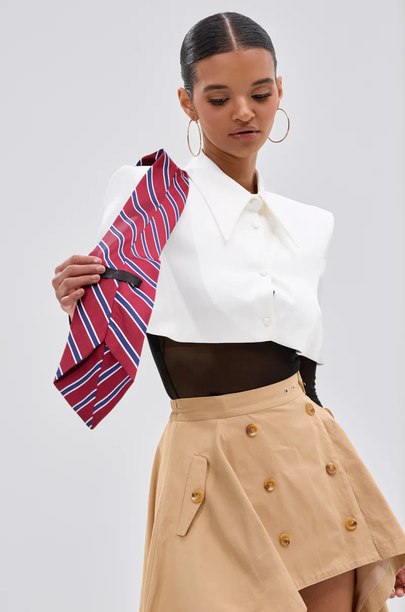 GET WITH IT BUTTON DOWN BODYSUIT - Image 4