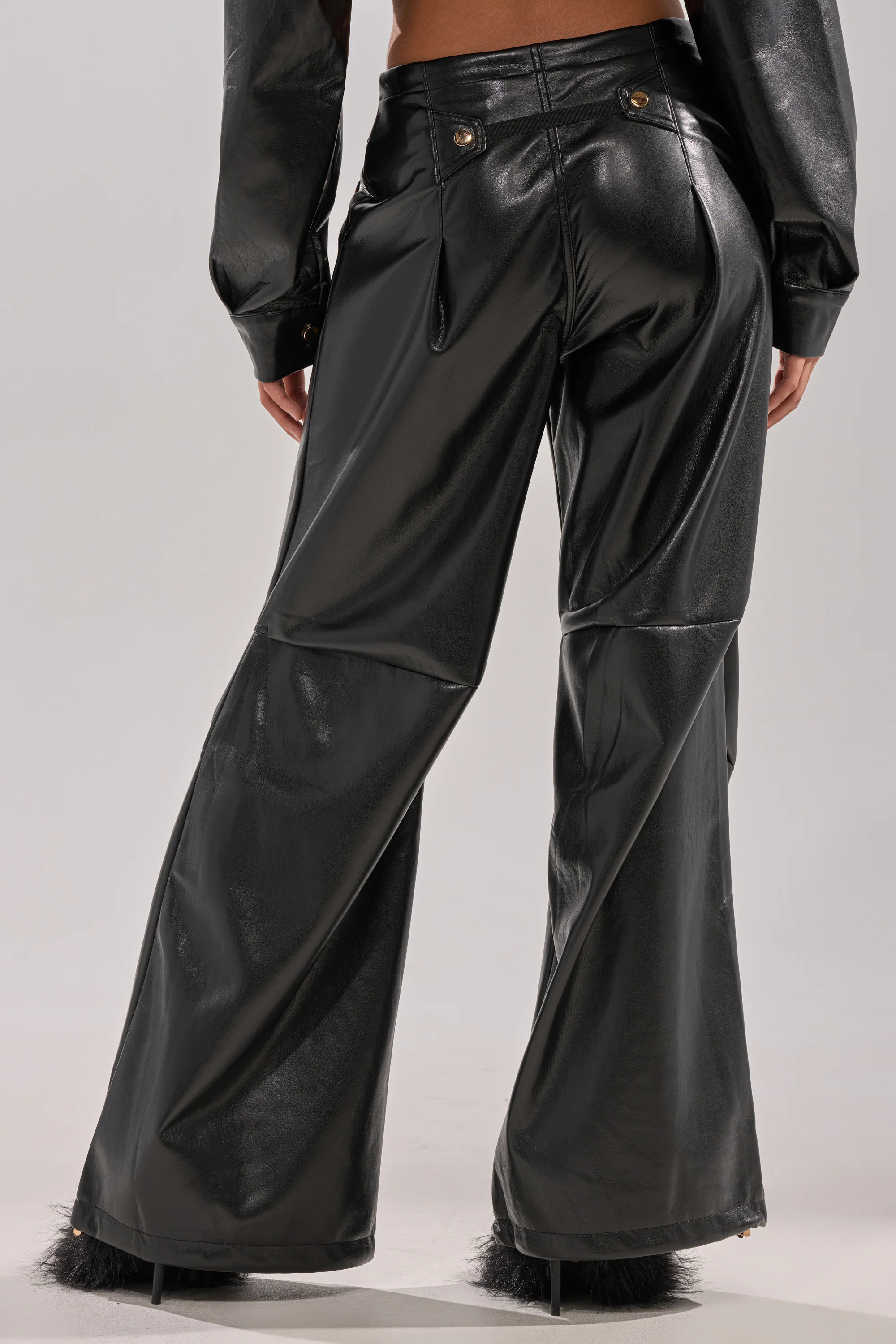 GET WITH IT FAUX LEATHER TROUSER - Image 6