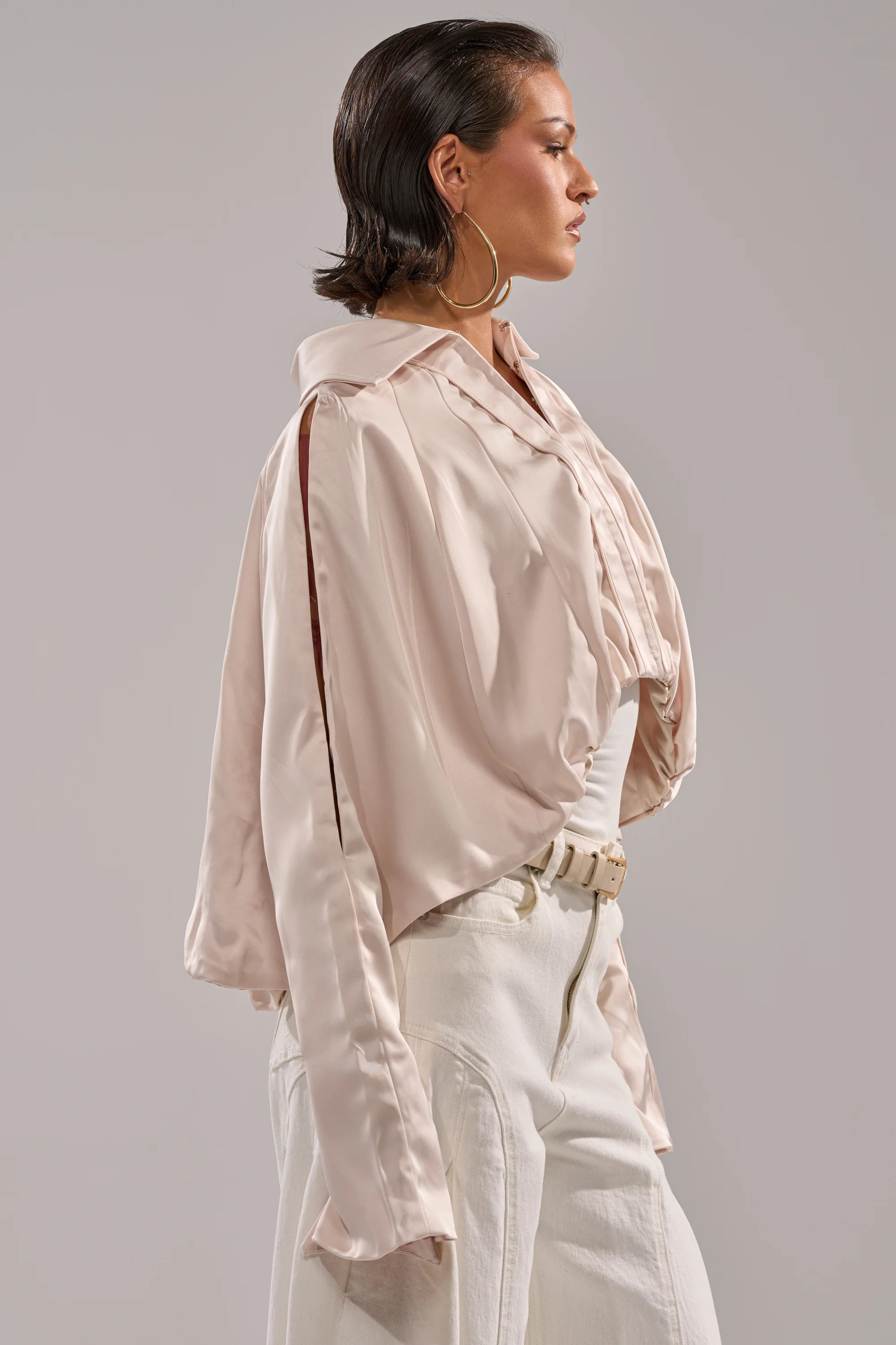 GET WITH IT SATIN BLOUSE - Image 5