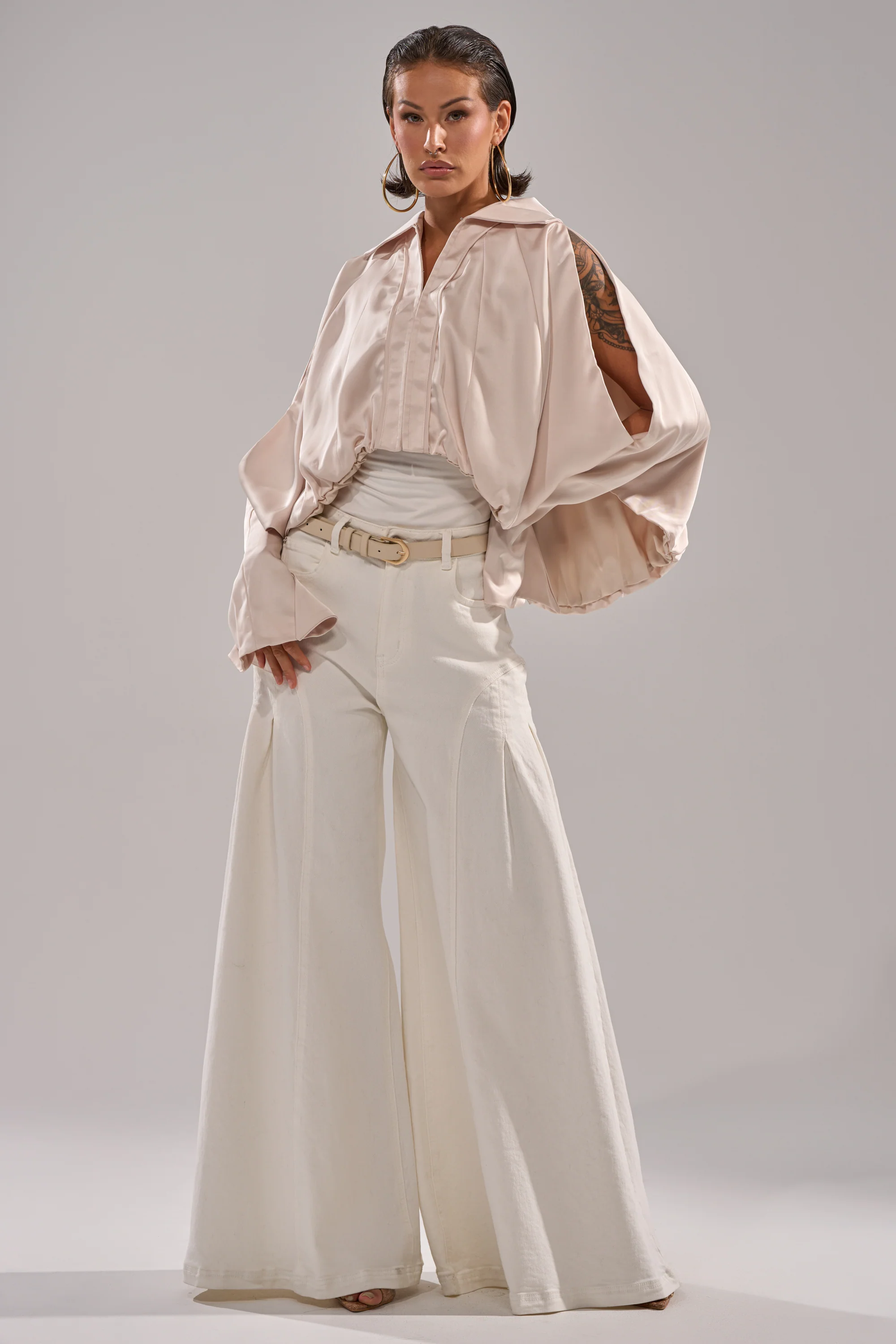 GET WITH IT SATIN BLOUSE - Image 9