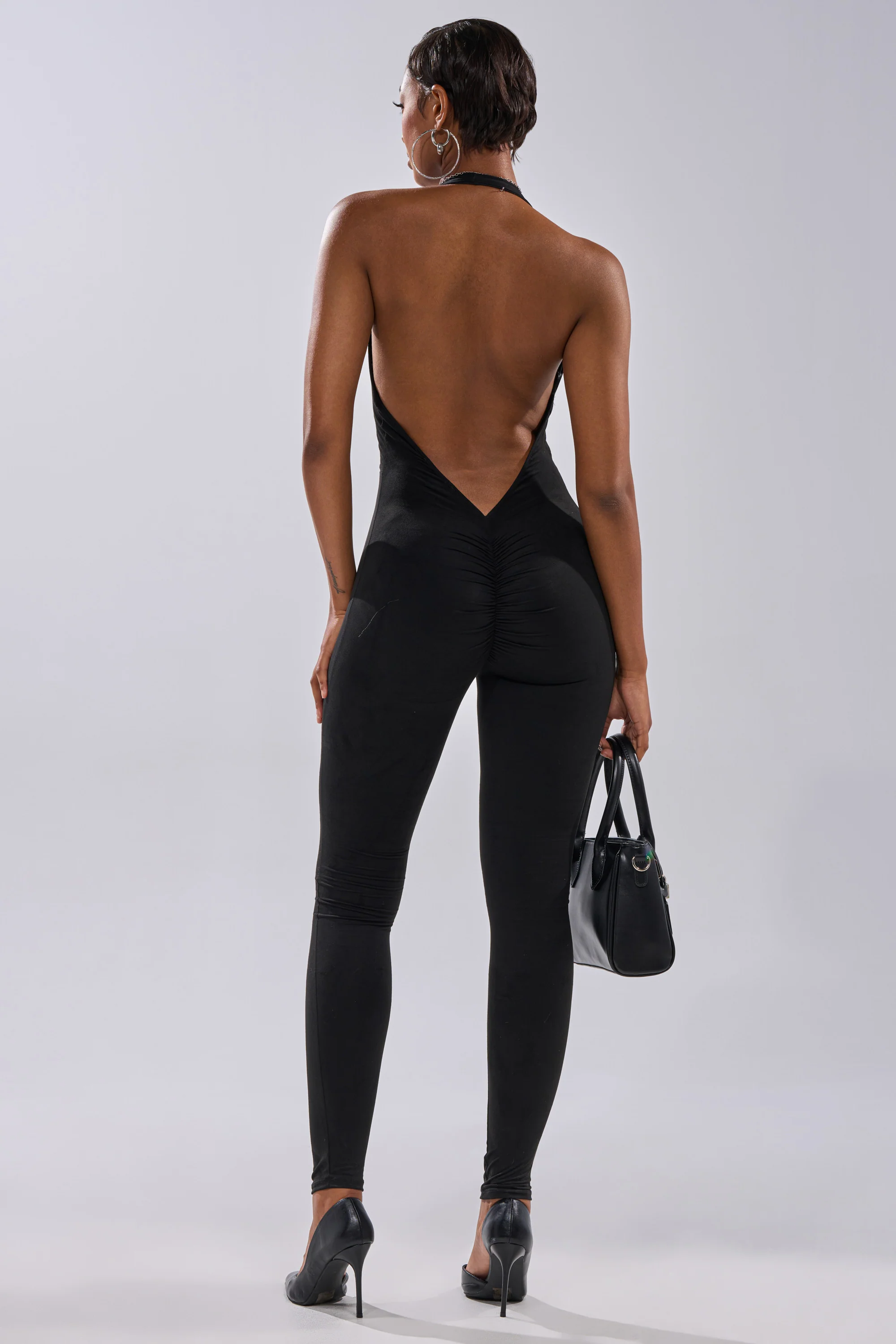 GIA SUEDE JUMPSUIT