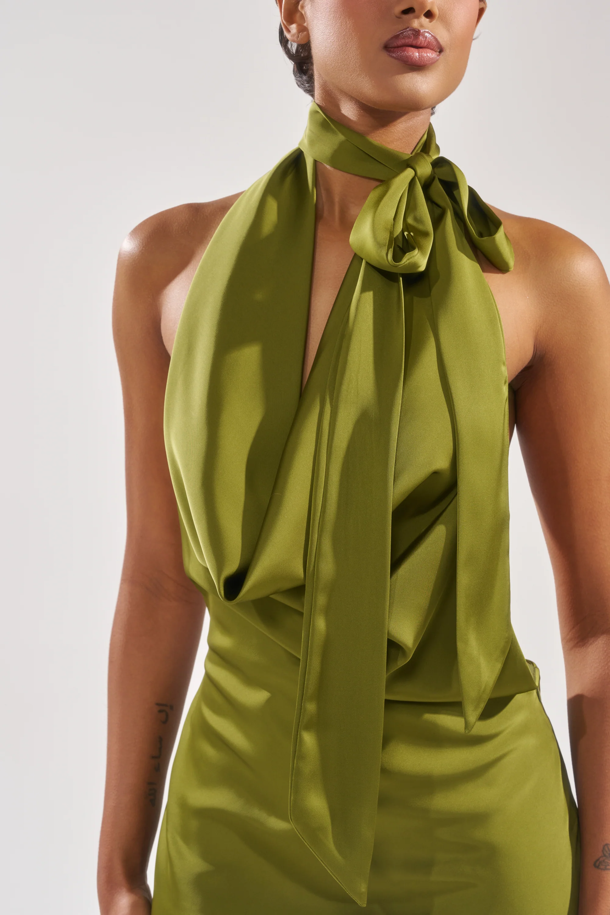 GIGI MINI DRESS IN GREEN - Image 11