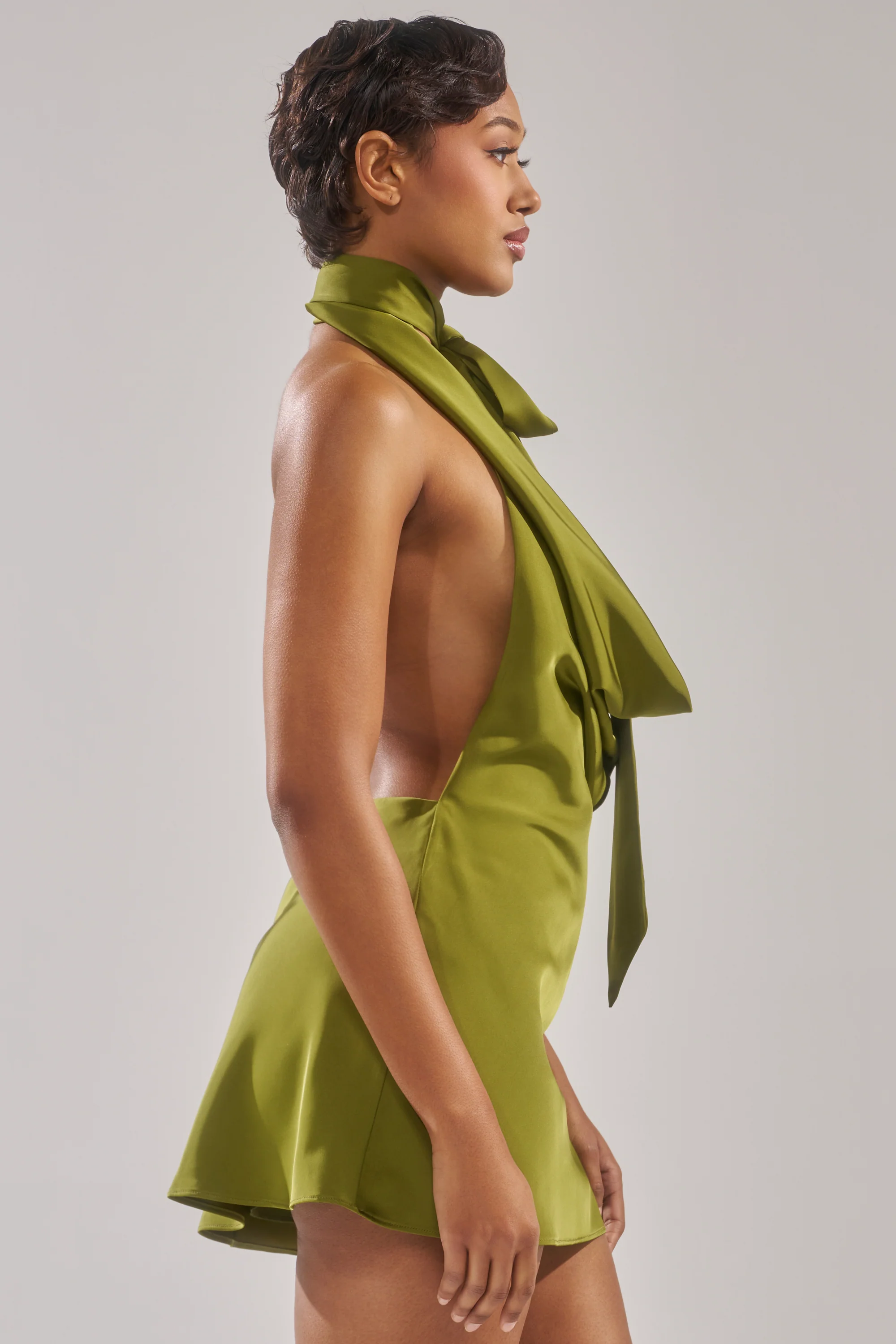 GIGI MINI DRESS IN GREEN - Image 6