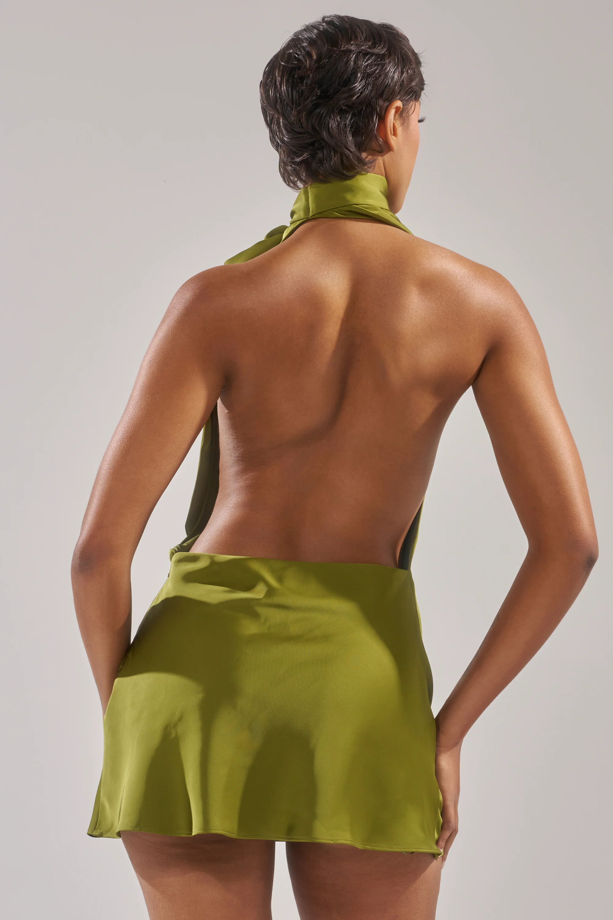 GIGI MINI DRESS IN GREEN - Image 7