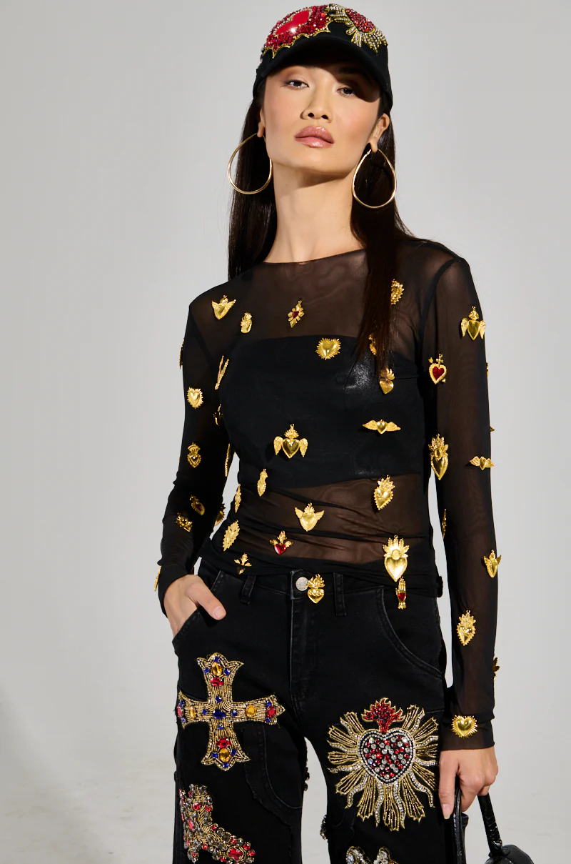 GILDED MESH TOP - Image 2