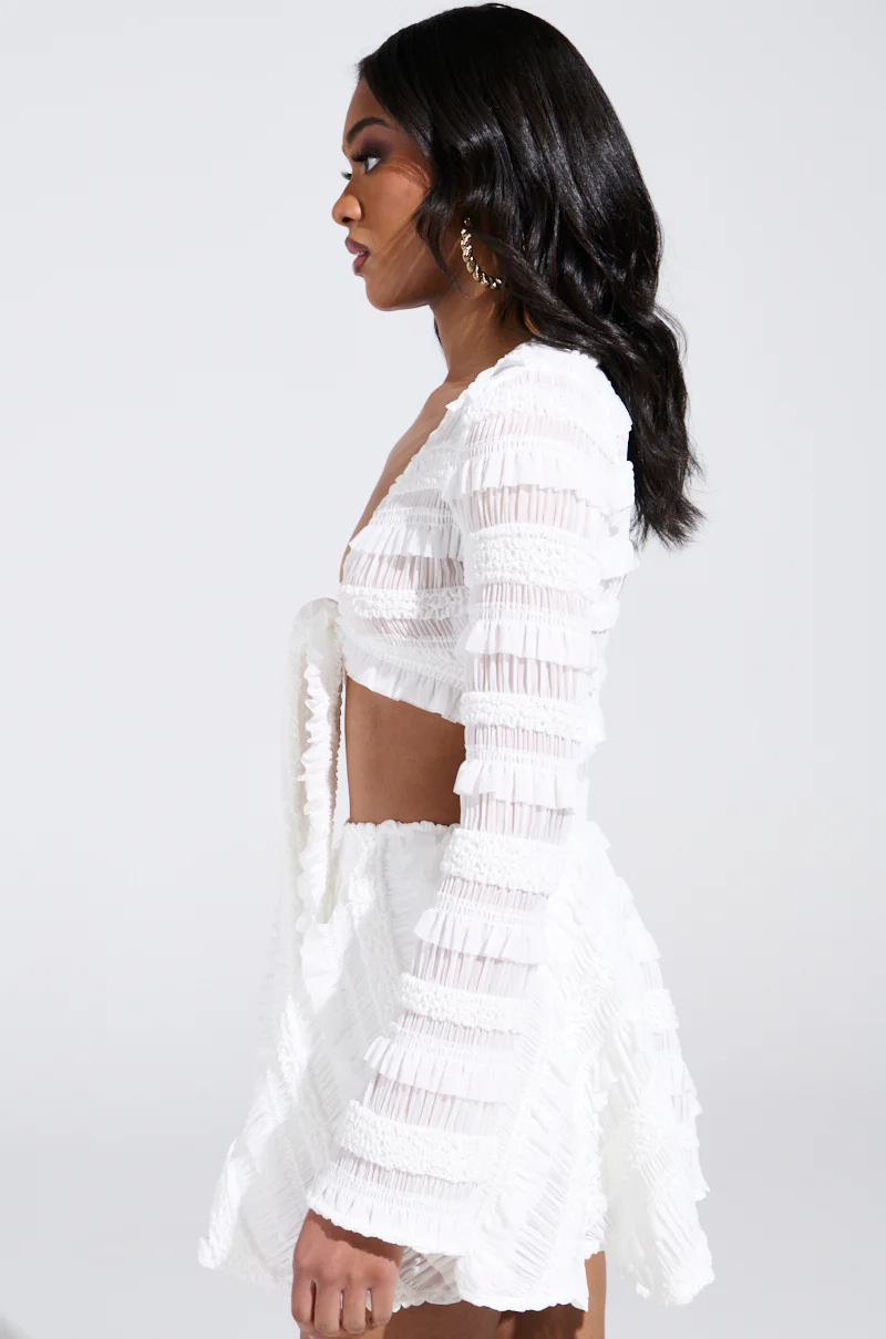 GIMME MORE TIE FRONT SLINKY BLOUSE - Image 3