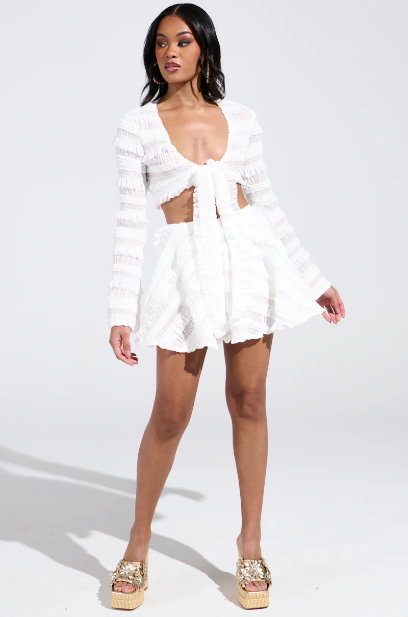 GIMME MORE TIE FRONT SLINKY BLOUSE - Image 5
