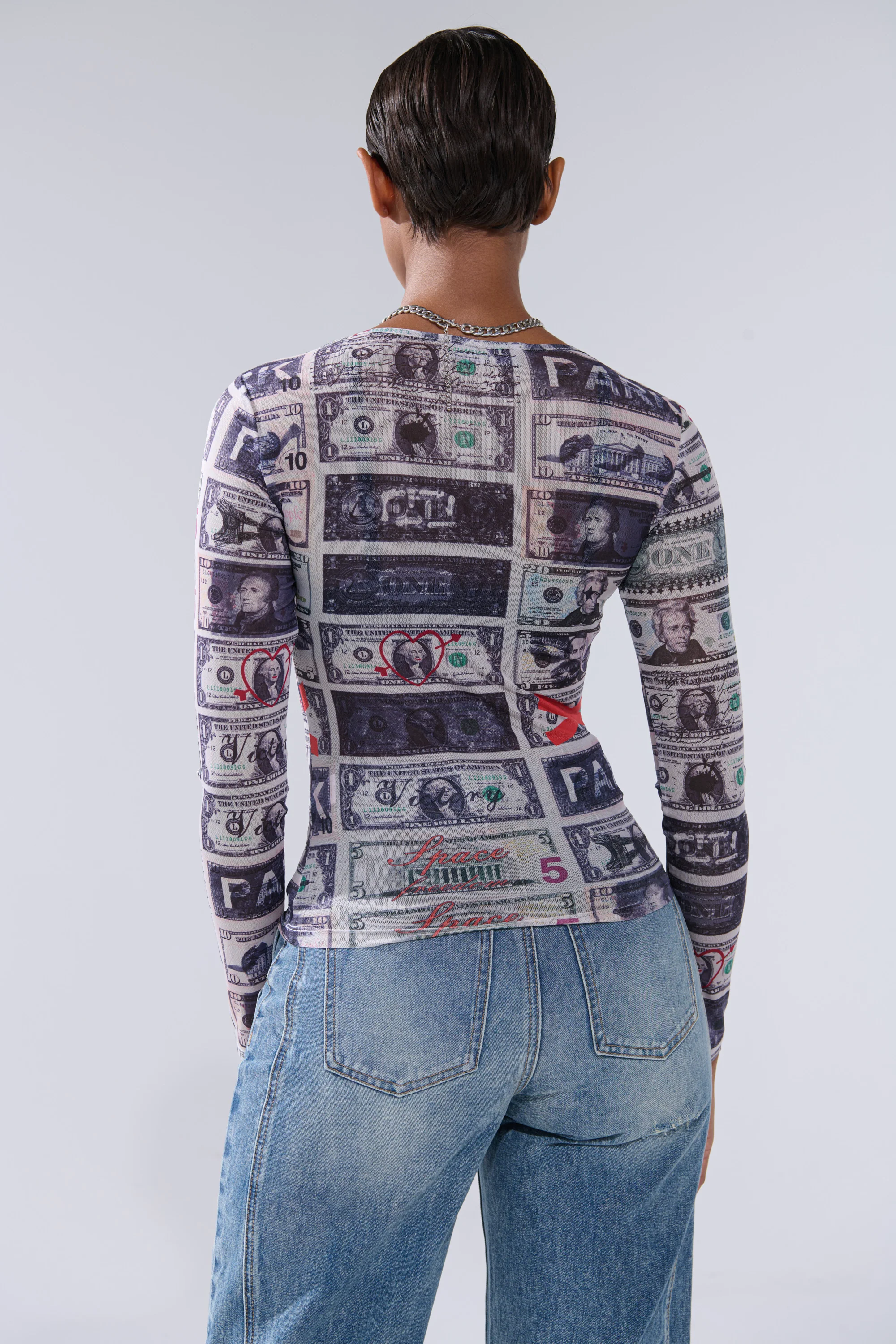 GIMME THE MONEY MESH LONG SLEEVE - Image 6