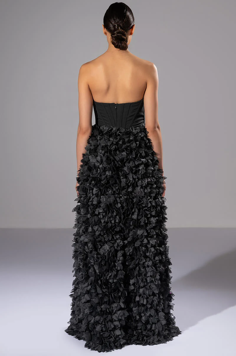 GIRL ON FIRE CASCADING HIGH LOW TUBE DRESS - Image 8