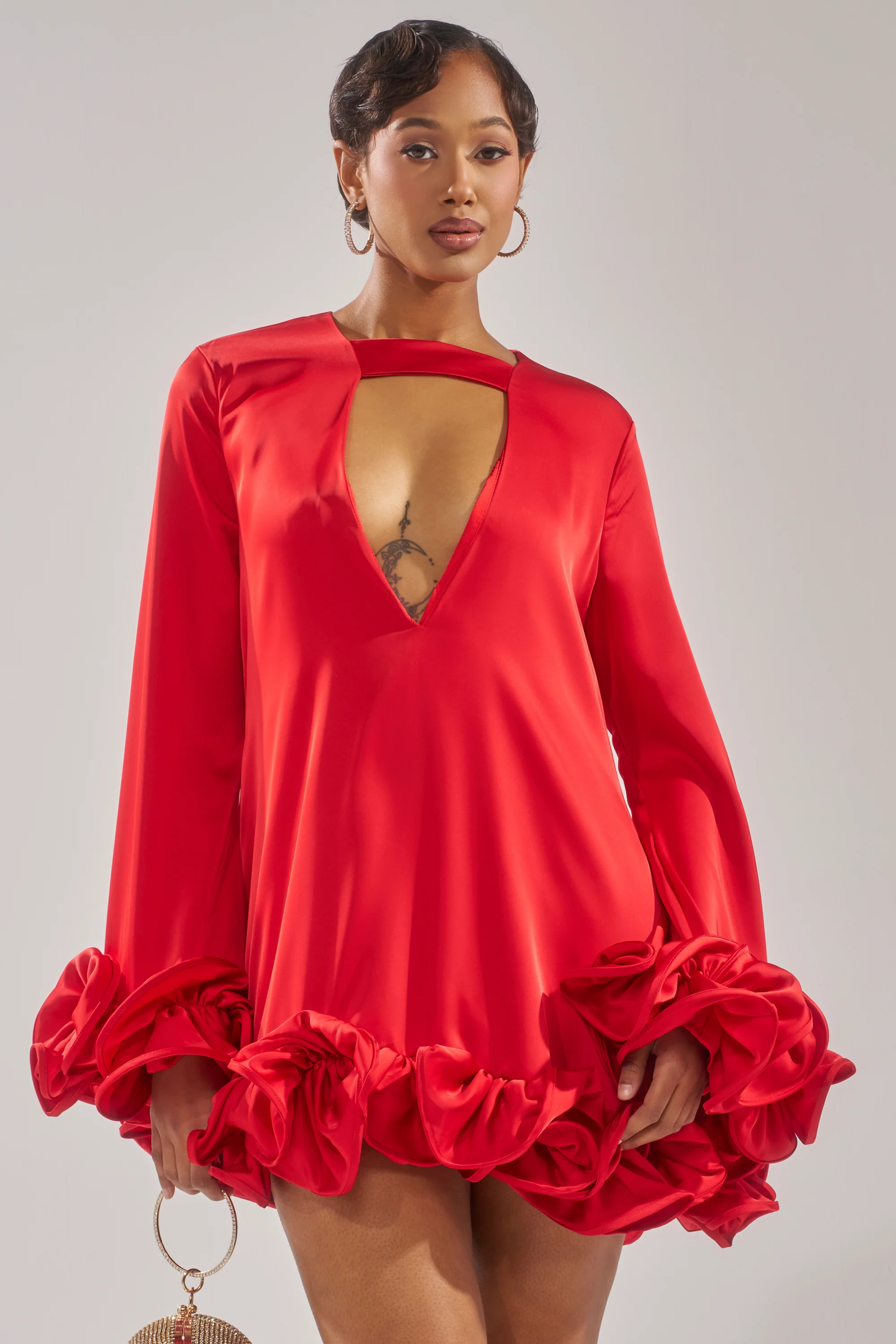 GIRLY GIRL SATIN MINI DRESS - Image 3