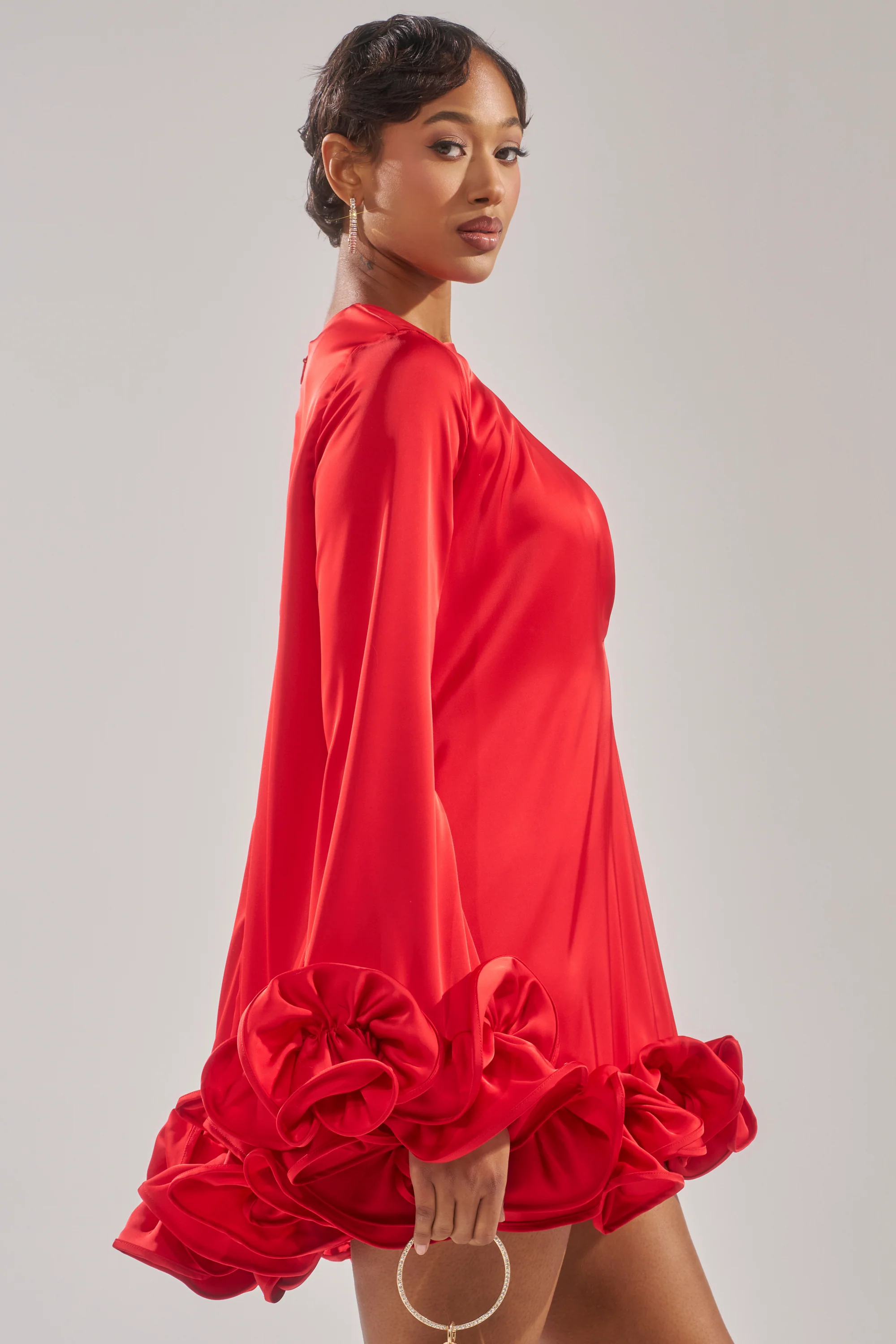 GIRLY GIRL SATIN MINI DRESS - Image 5