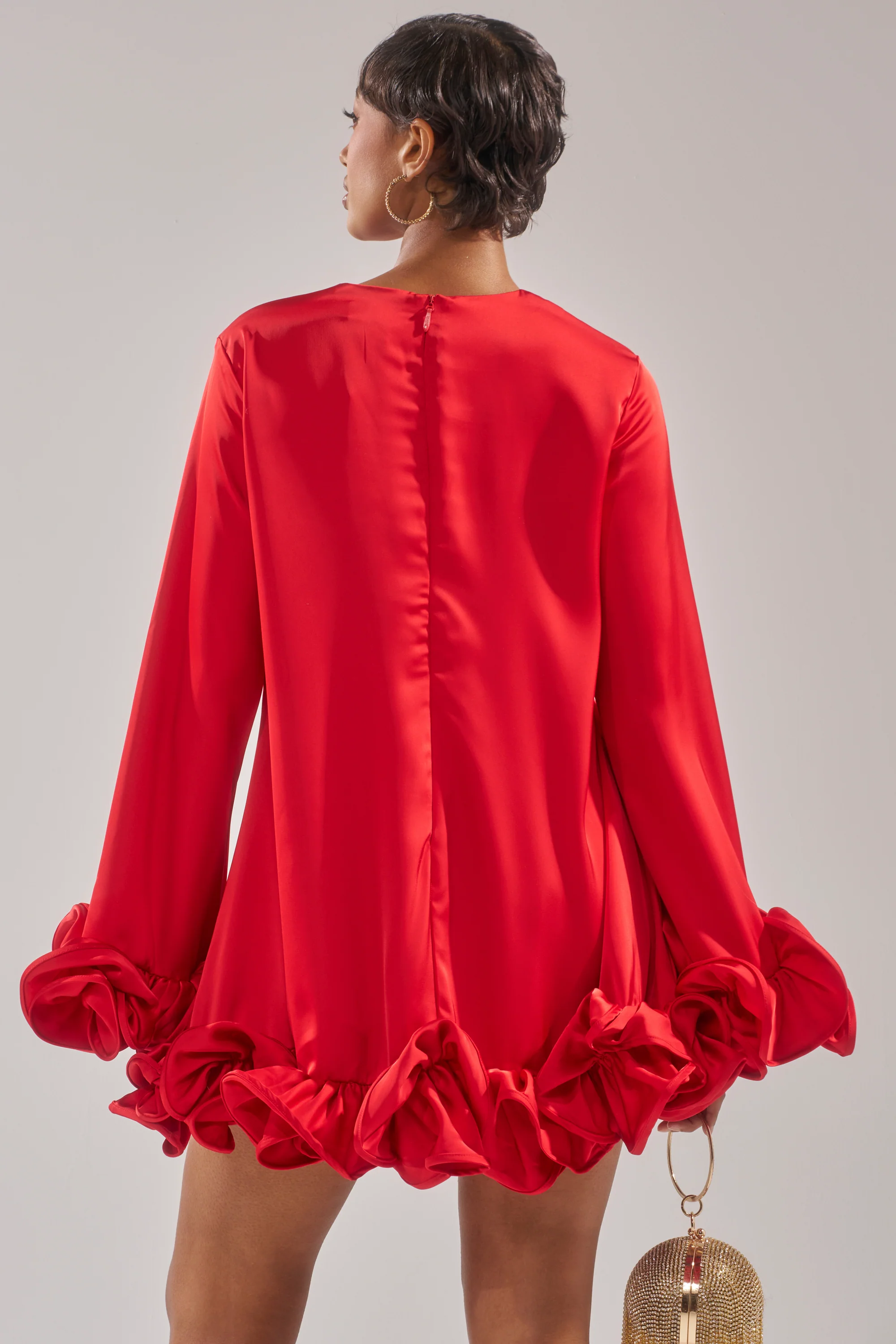 GIRLY GIRL SATIN MINI DRESS - Image 6