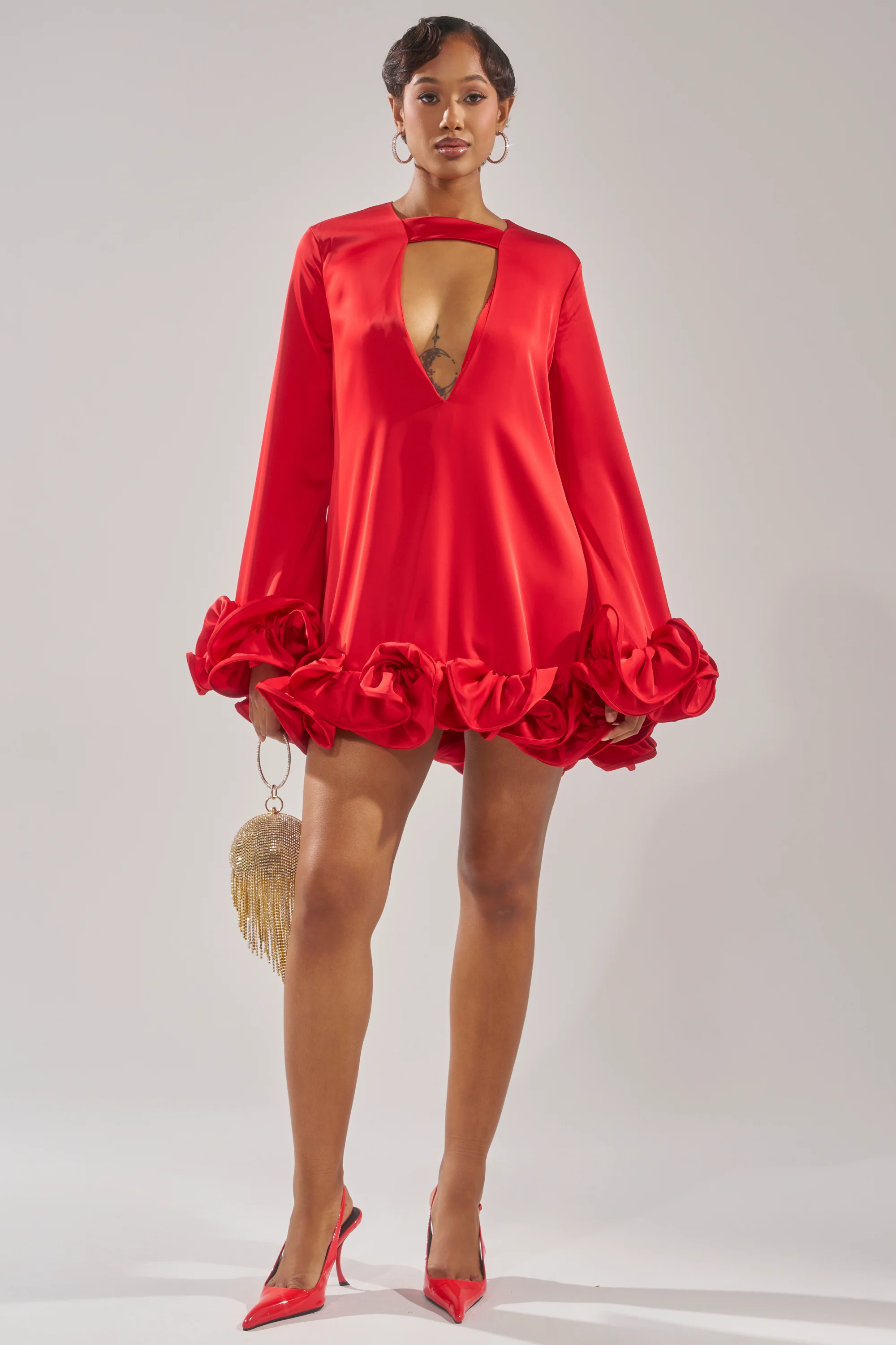 GIRLY GIRL SATIN MINI DRESS - Image 7