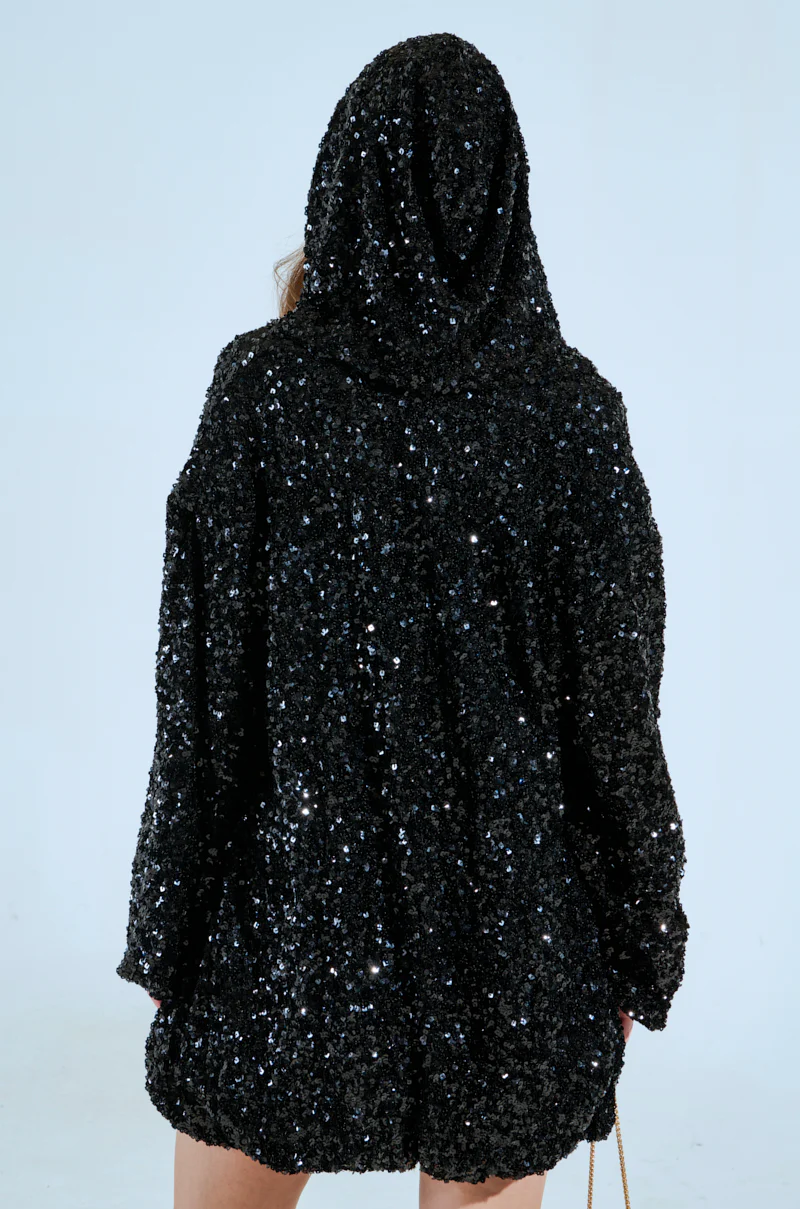 GISELLE SEQUIN SWEATSHIRT DRESS - Image 5