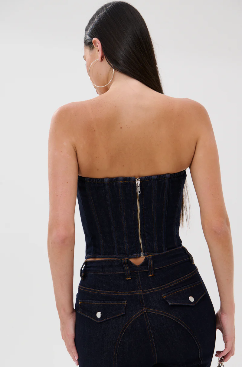GIVE IT TO ME BABY DENIM CORSET - Image 5