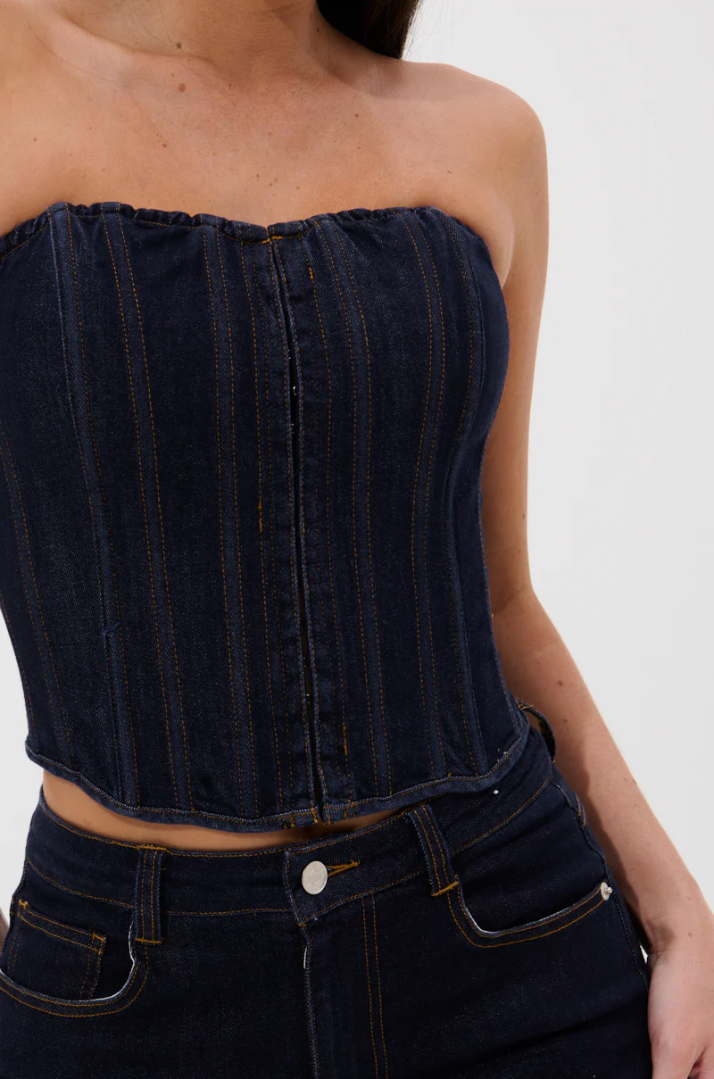 GIVE IT TO ME BABY DENIM CORSET - Image 9