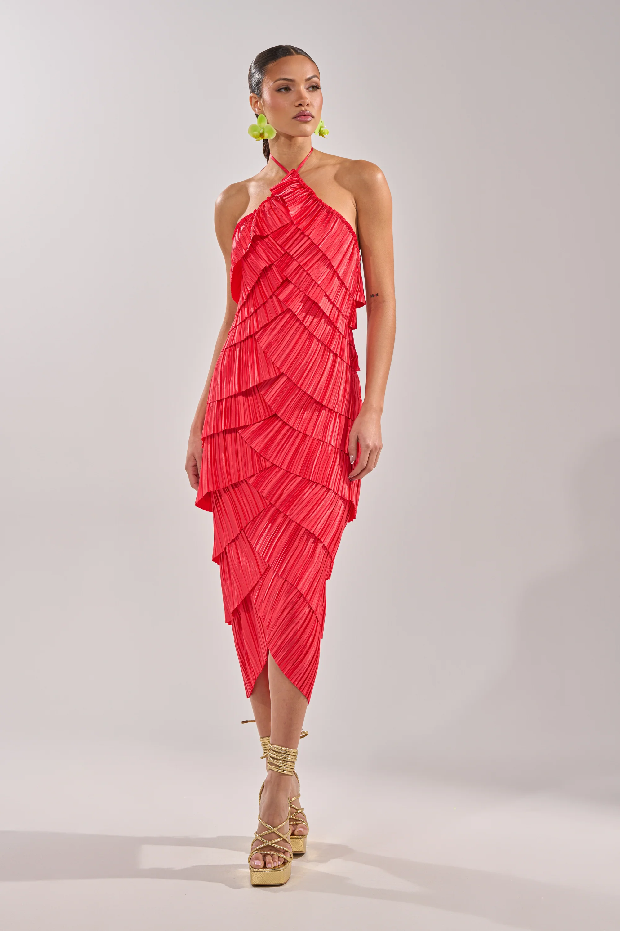 GIVE IT TO ME BABY SATIN MAXI DRESS - Image 2