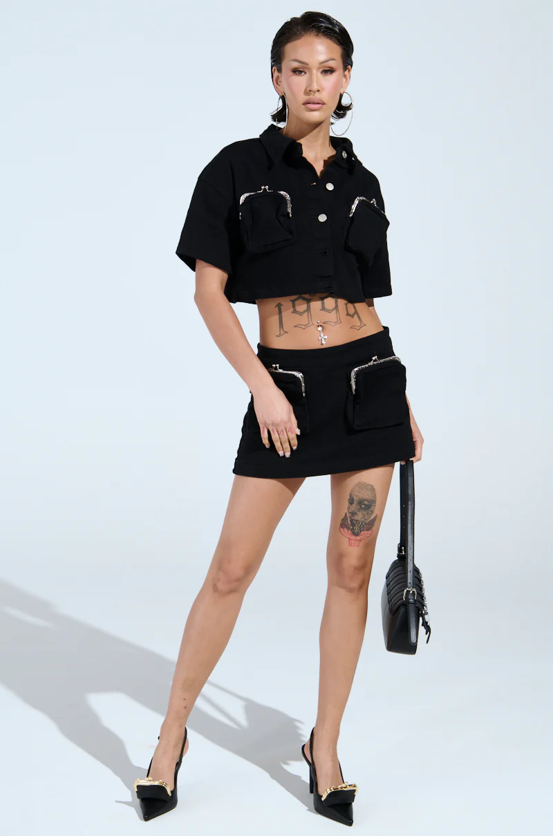 GIVE ME THE MONEY HONEY BUTTON DOWN TOP - Image 6