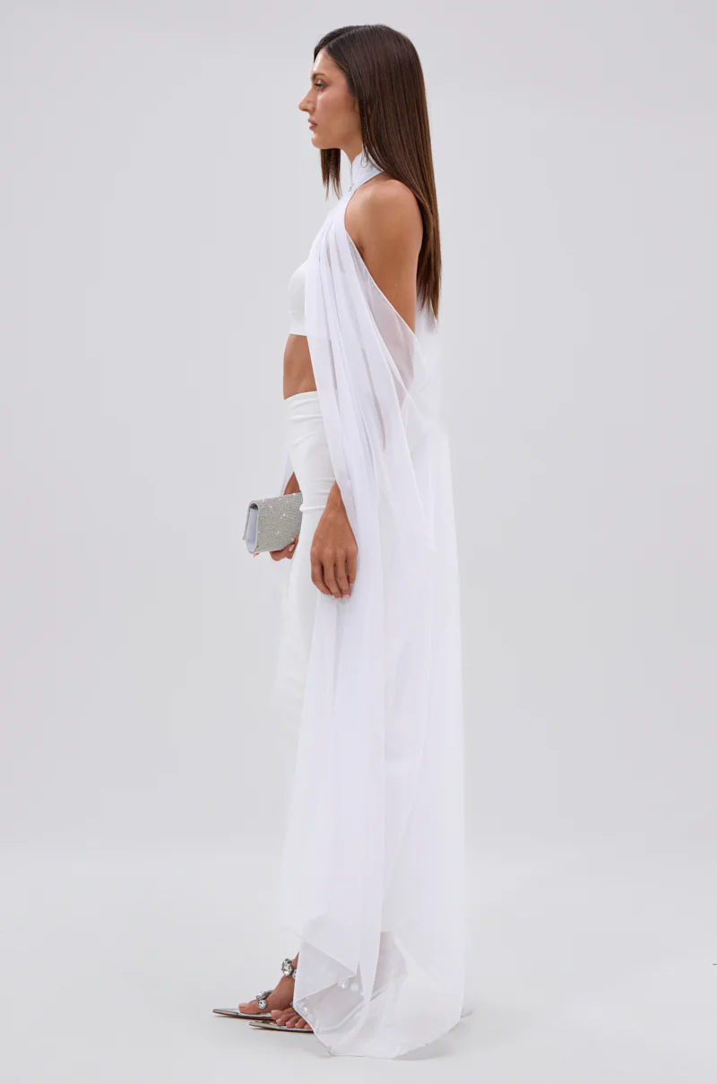 GLOWING CHIFFON BLOUSE IN WHITE - Image 6