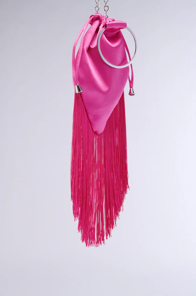 GNO SATIN FRINGE PURSE - Image 5