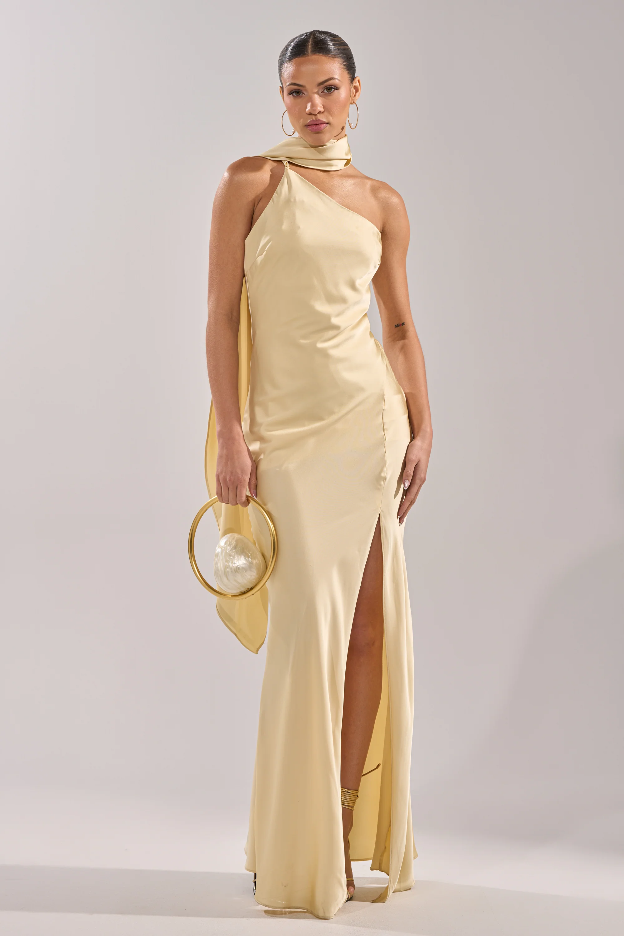 GOLDEN HOUR SATIN MAXI DRESS - Image 4