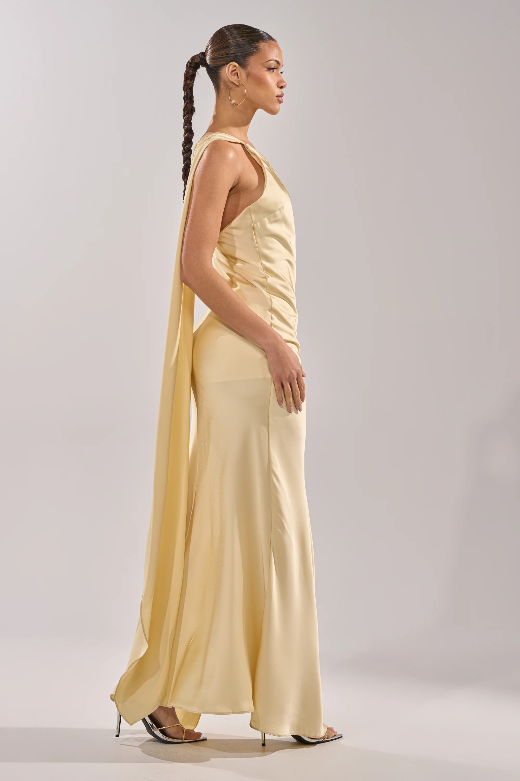 GOLDEN HOUR SATIN MAXI DRESS - Image 9