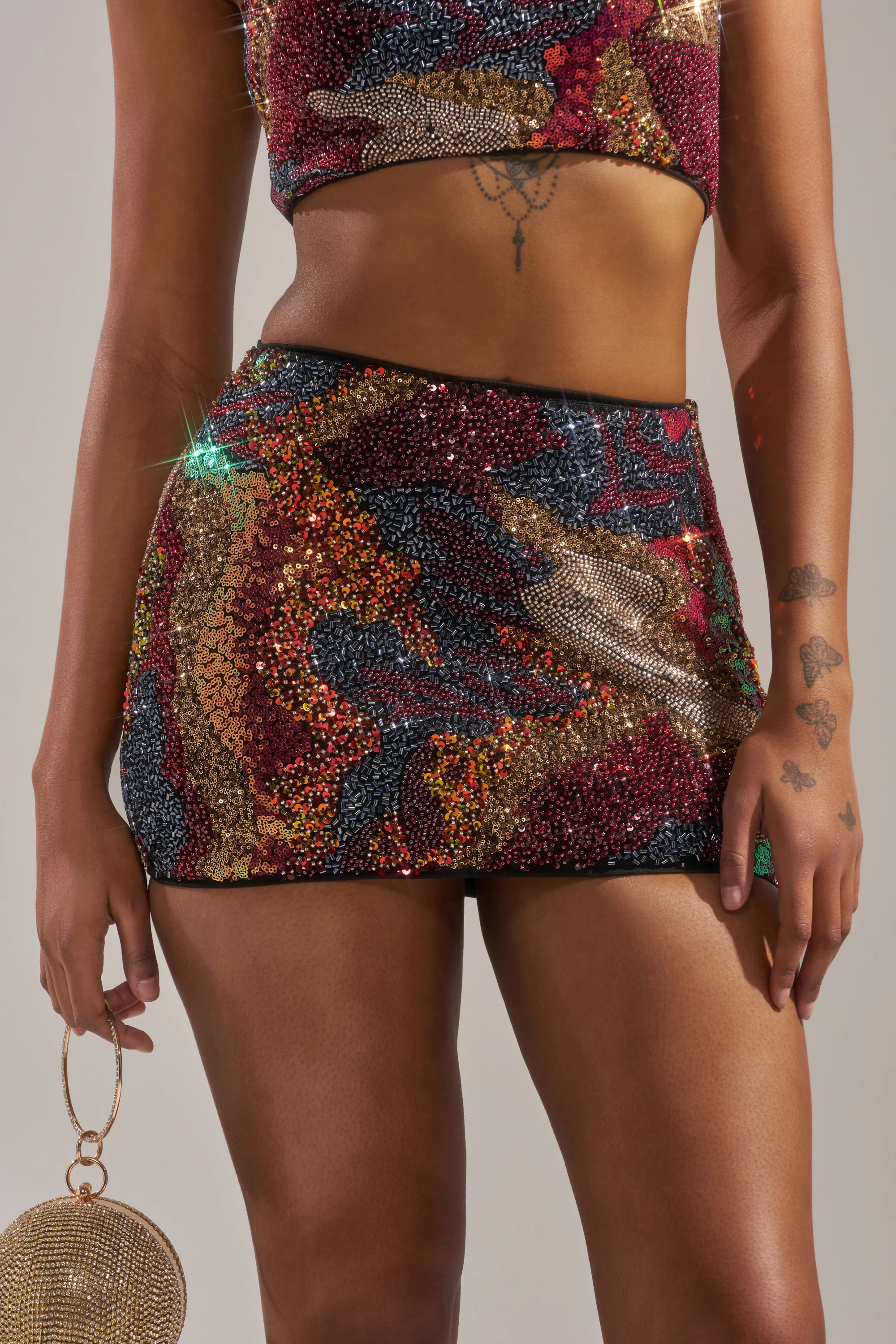 GOLDEN HOUR SEQUIN MINI SKIRT - Image 3