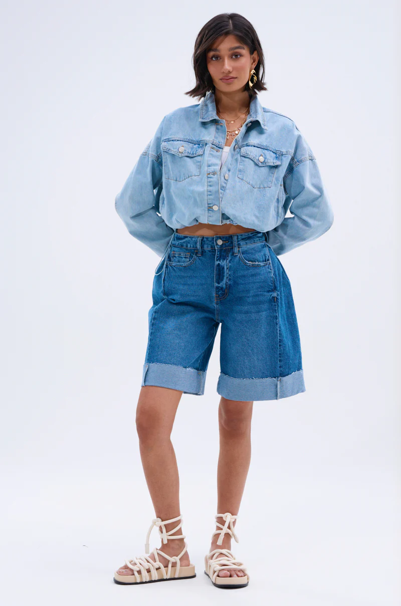 GONE BAD DENIM BERMUDA SHORT - Image 8