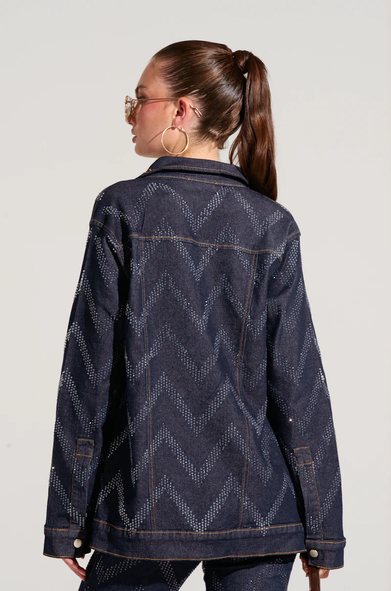 GOOD KARMA EMBELLISHED DENIM JACKET - Image 5
