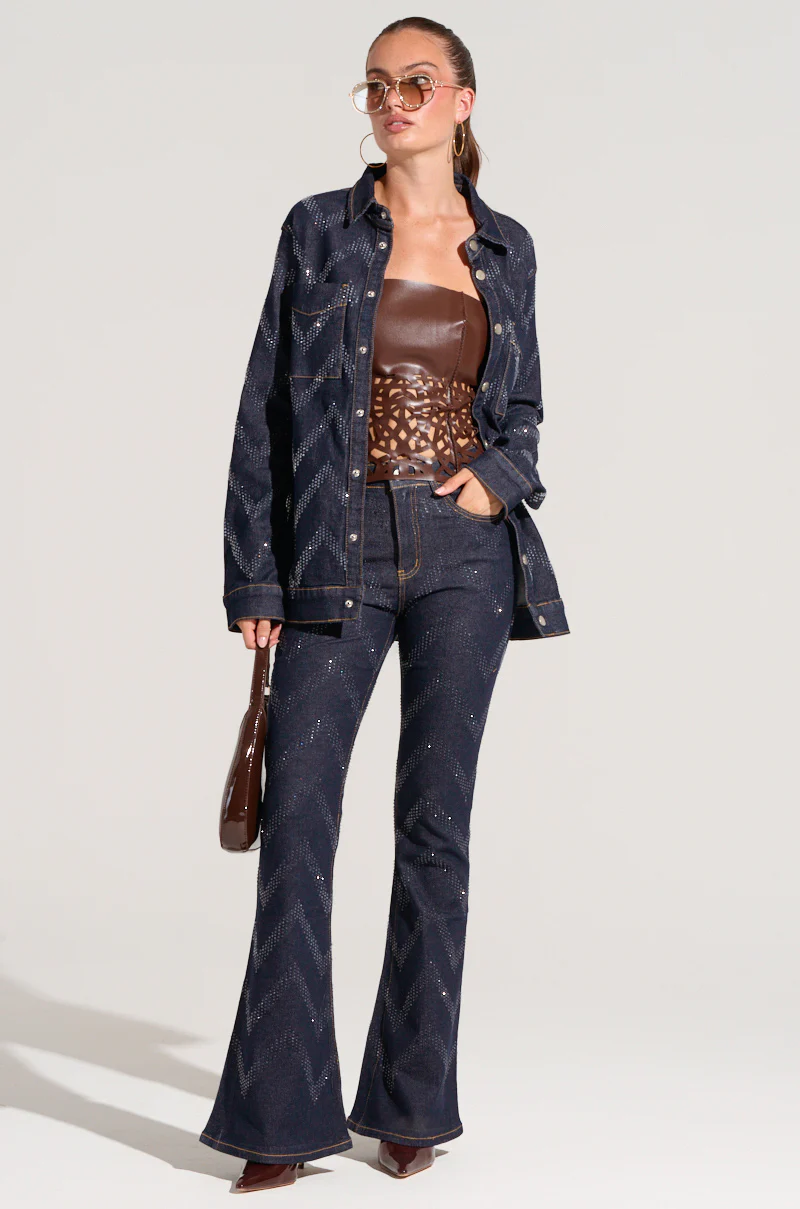GOOD KARMA EMBELLISHED DENIM JACKET - Image 8