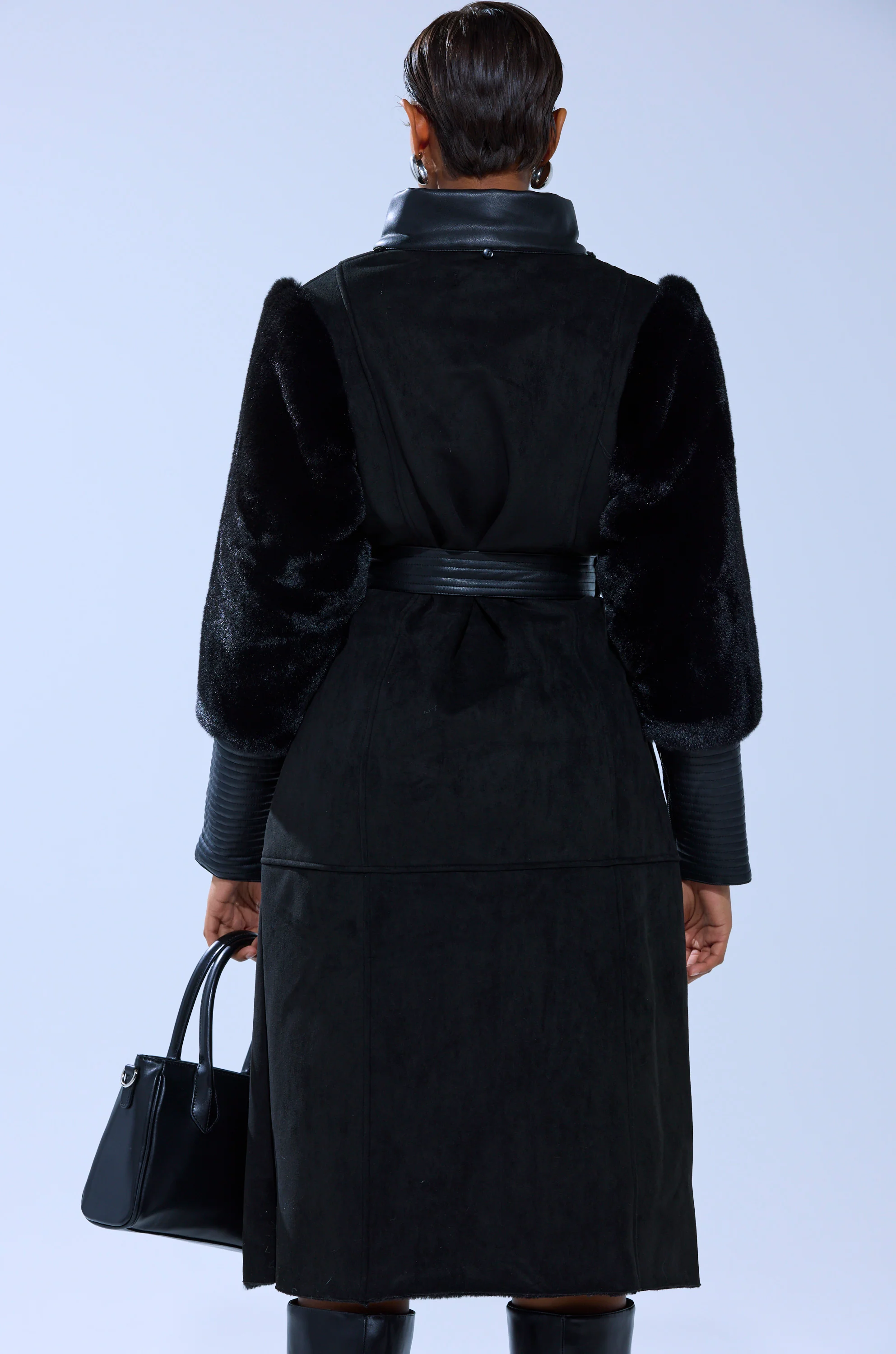 GOODIE MIXED MEDIA COAT - Image 12