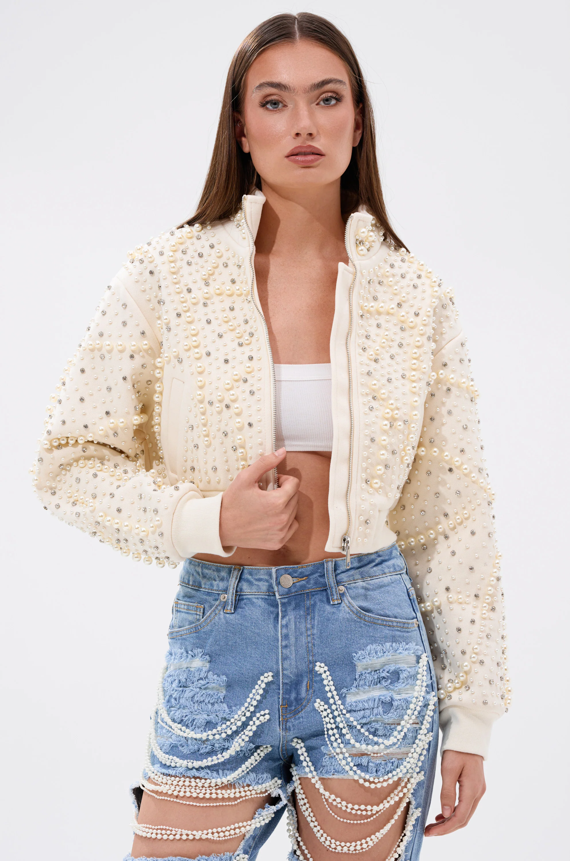 GOODIE TWO SHOES EMBELLISHED BOMBER - Image 2