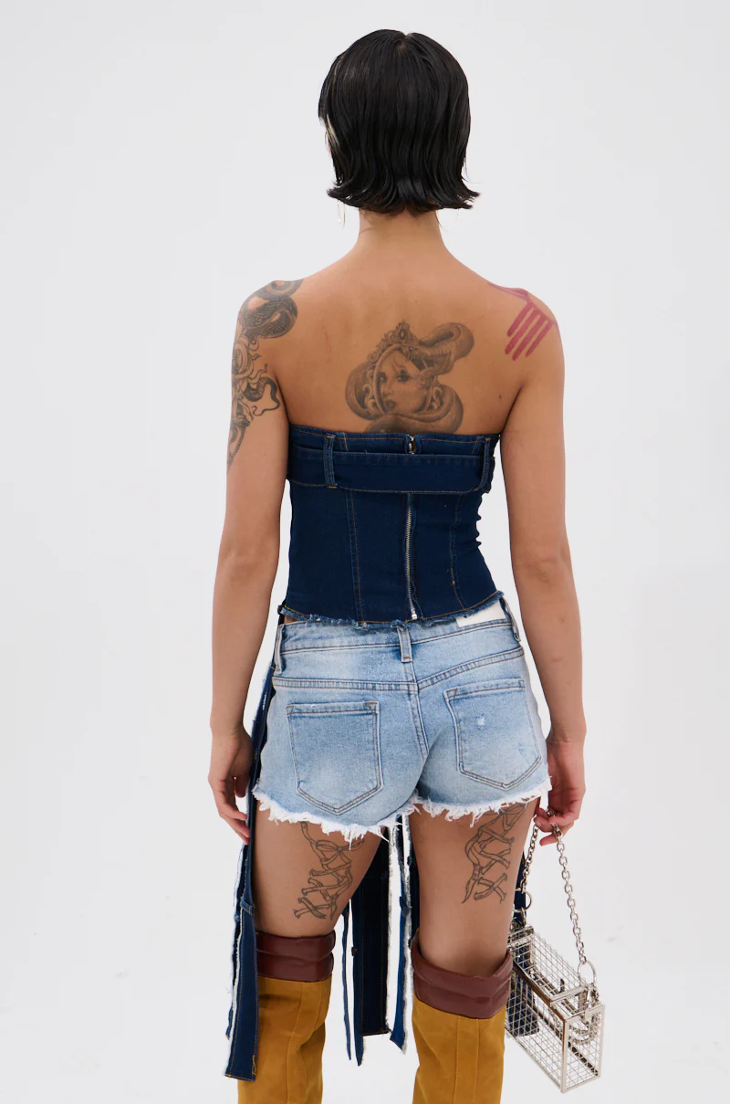 GOT A LOT GOING ON DENIM CORSET - Image 5