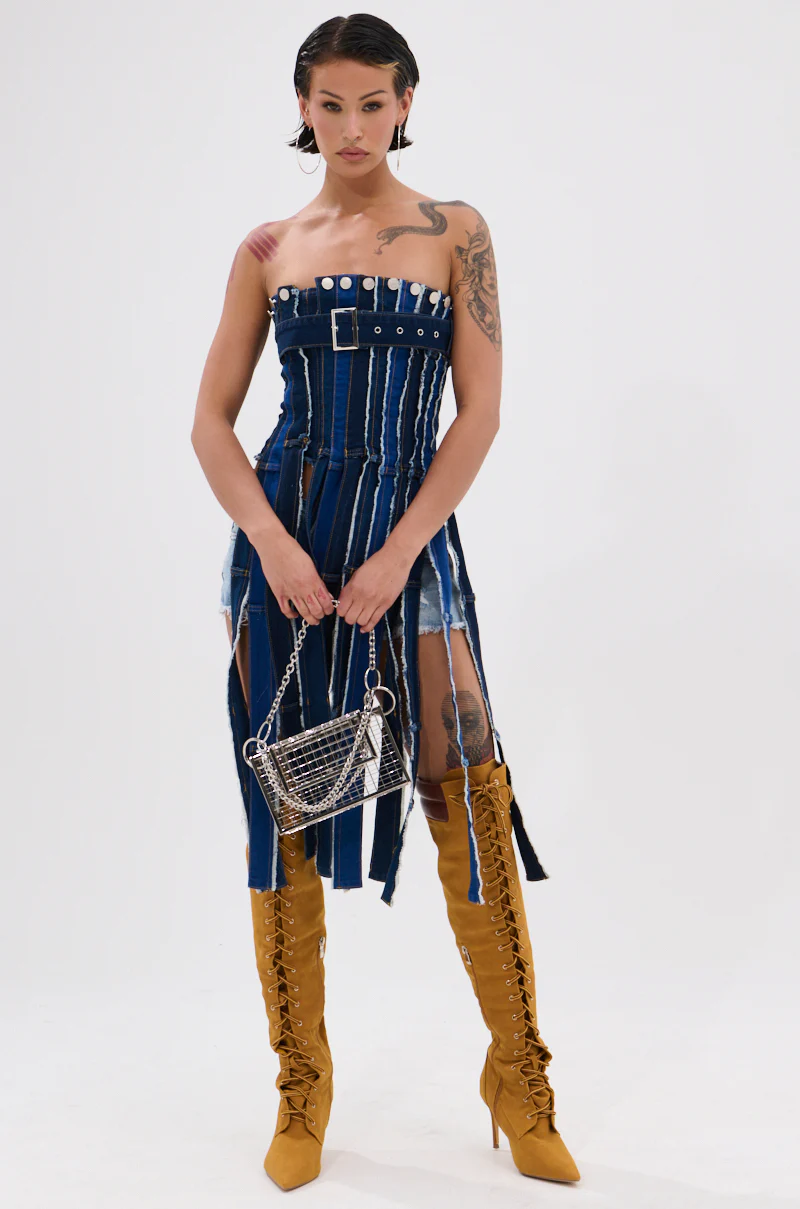 GOT A LOT GOING ON DENIM CORSET - Image 7