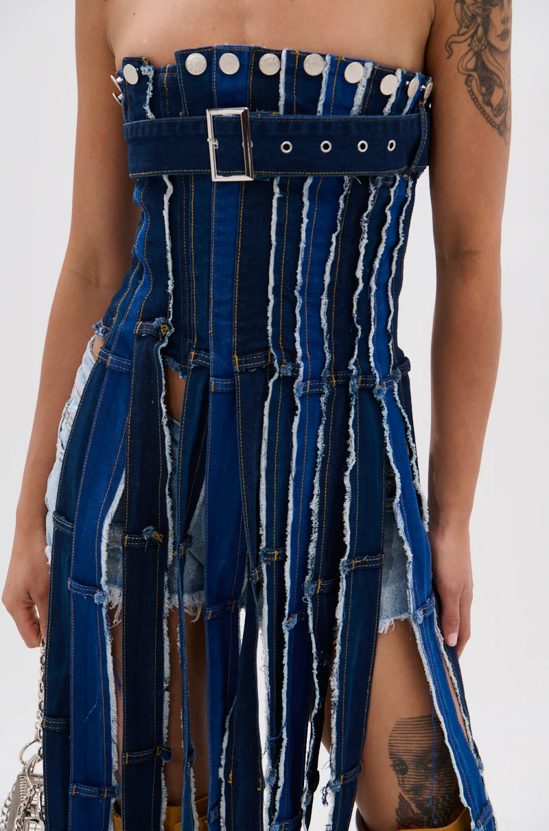 GOT A LOT GOING ON DENIM CORSET - Image 8