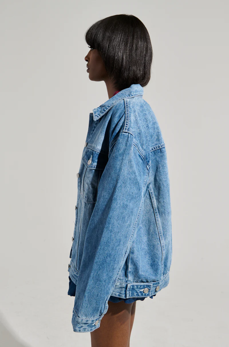 GOTTA GO OVERSIZED DENIM JACKET - Image 3