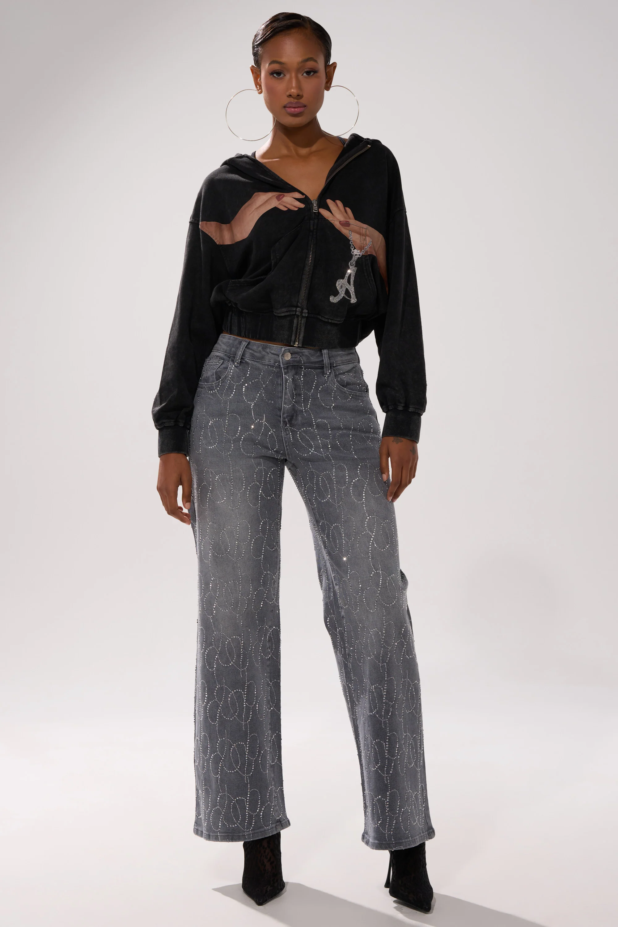 GRAB MY HAND ZIP UP SWEATSHIRT - Image 7