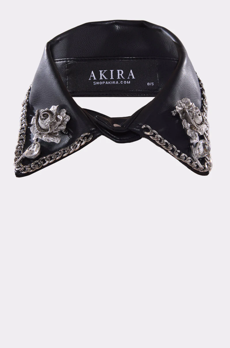GRACEY PU COLLAR NECKLACE - Image 2