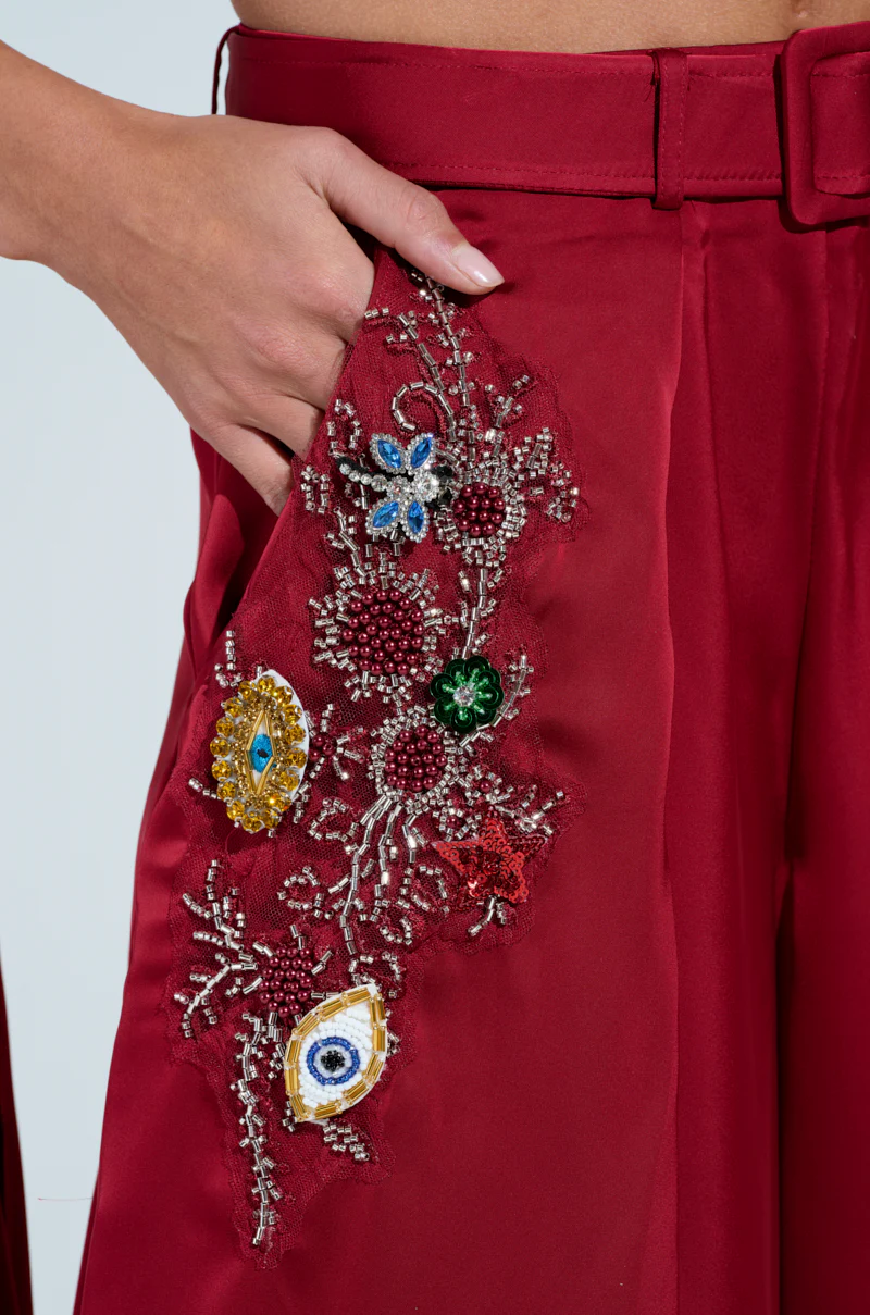 GREATEST ONE YET TROUSER IN RED - Image 9