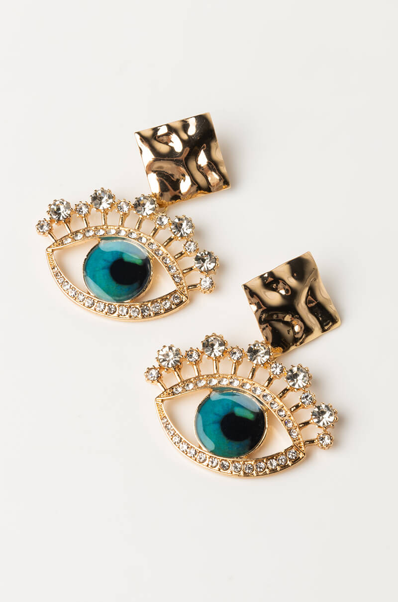 GRECIAN GLARE DANGLE EARRINGS - Image 2