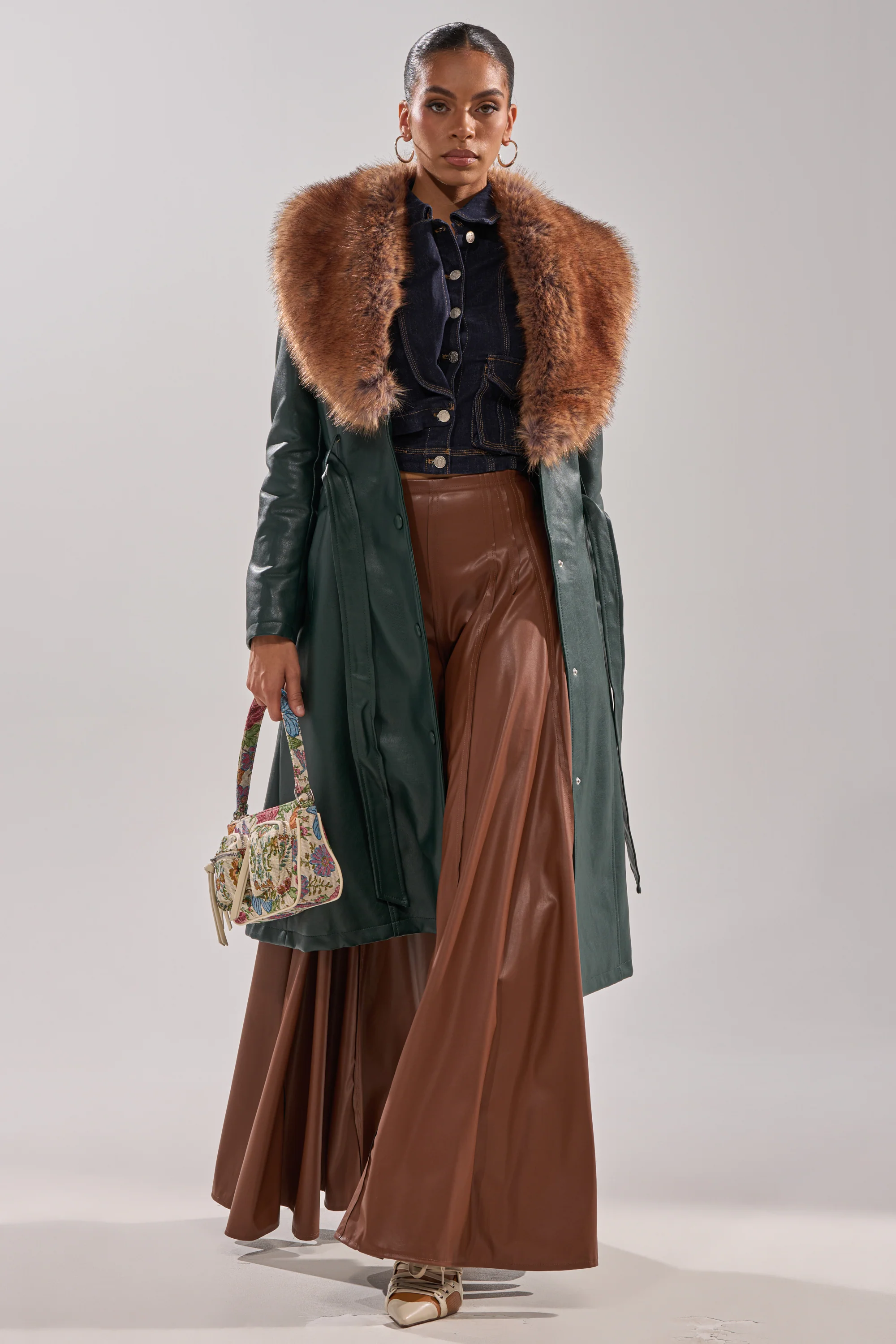 GREENVIEW FUR TRIM TRENCH - Image 10